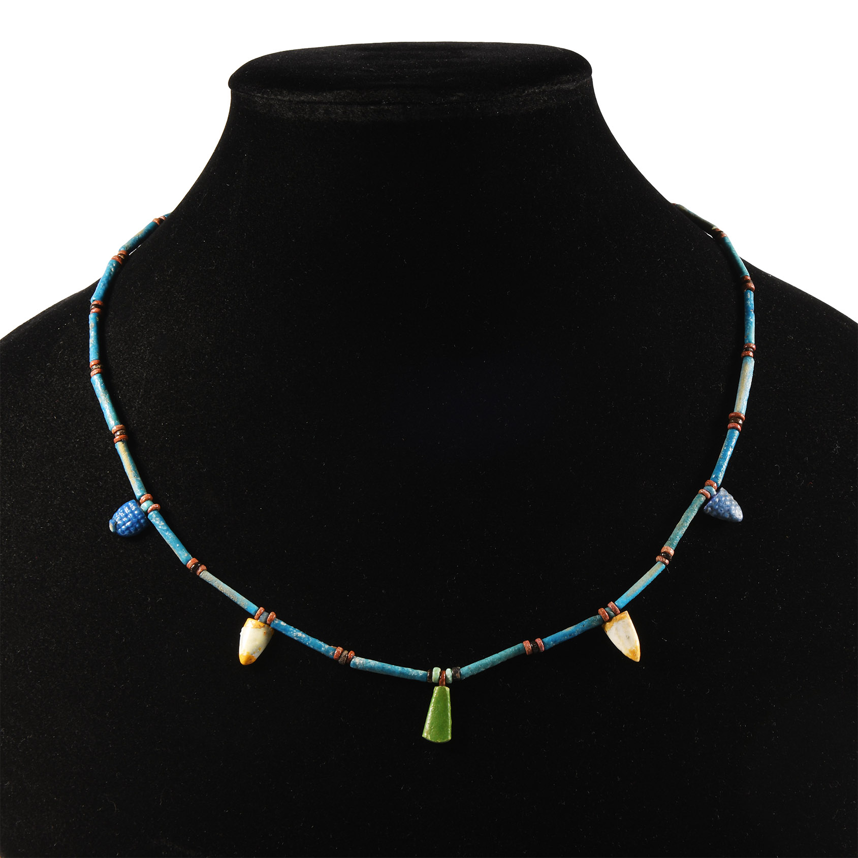 Egyptian Faience Bead Necklace