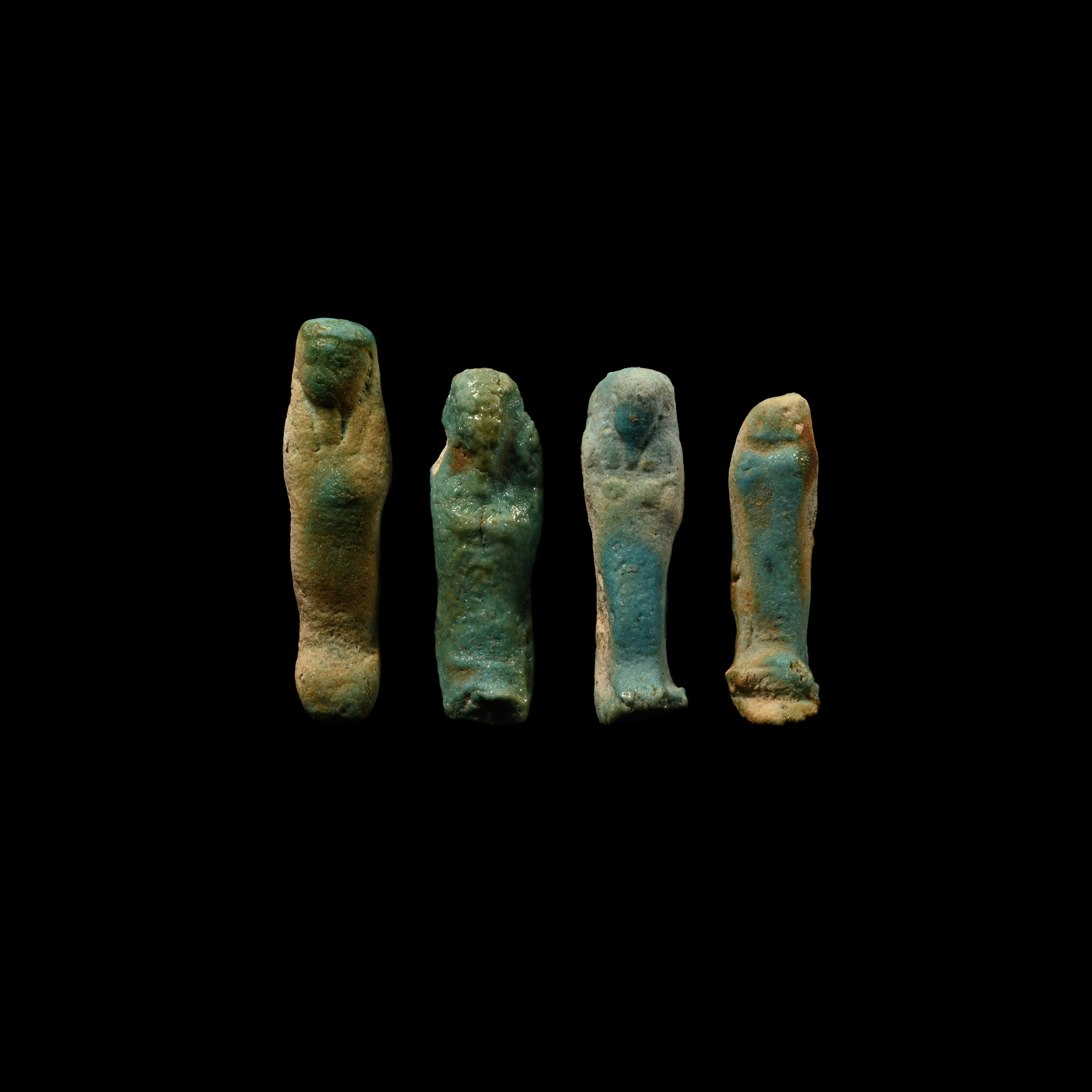 Egyptian Faience Shabti Group
