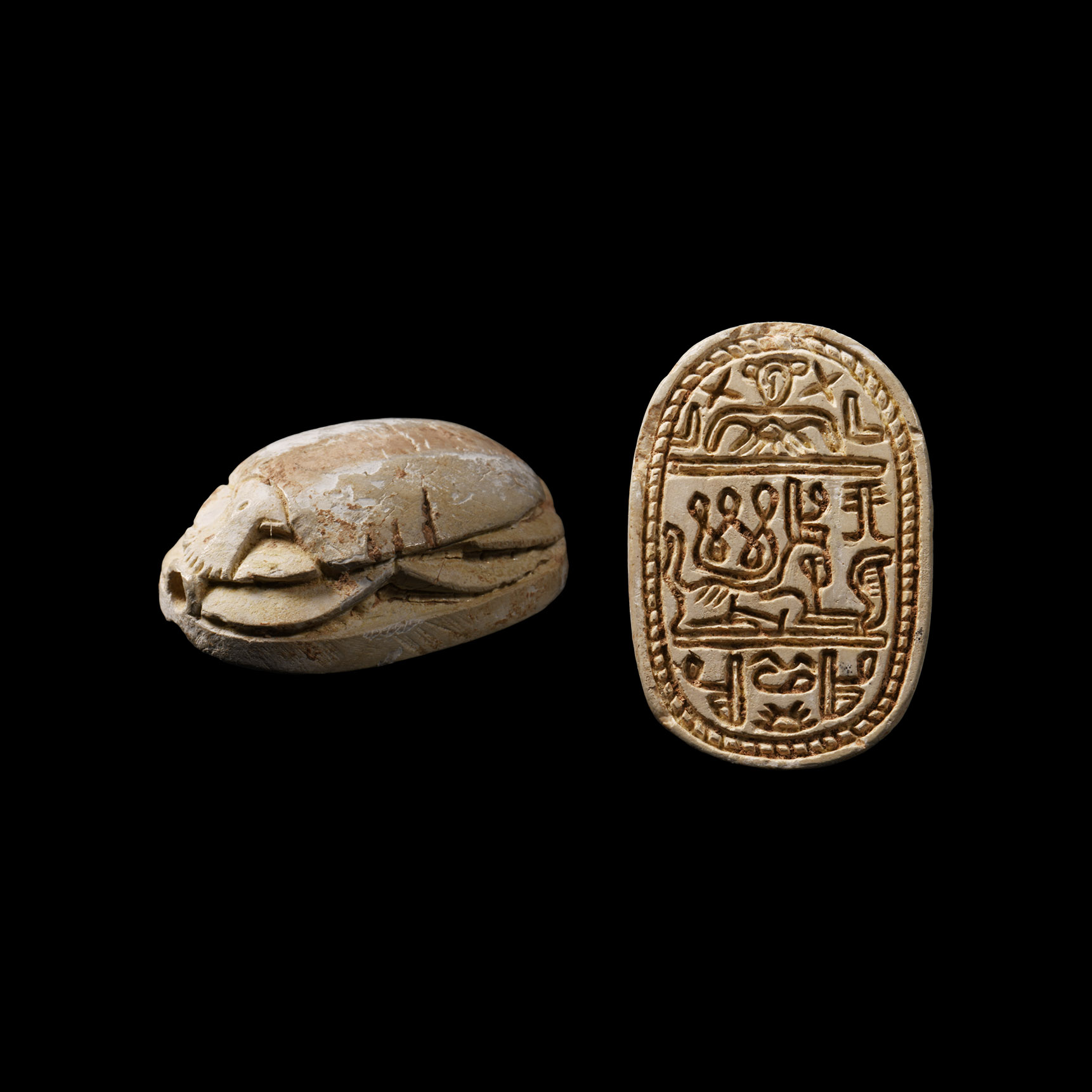 Egyptian Scarab with Sphinx
