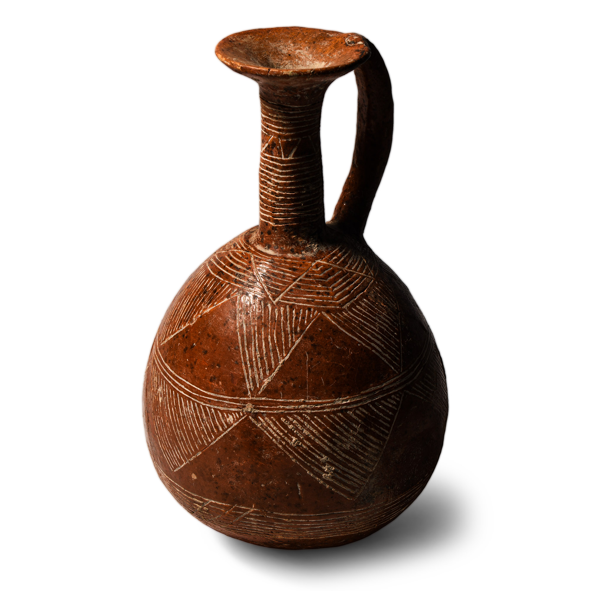 Early Cypriot Red Burnished-Ware Jug