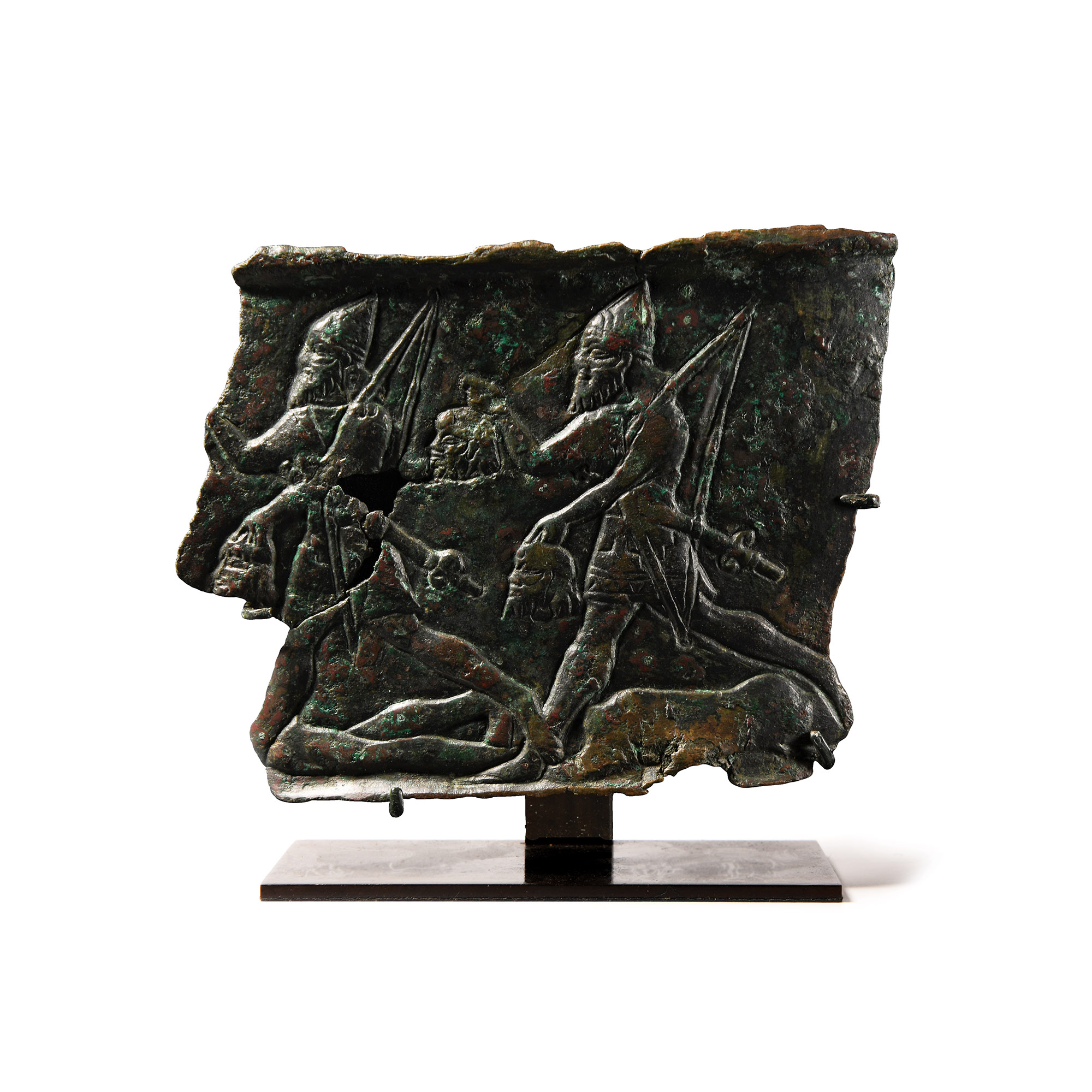 Assyrian Bronze Relief Fragment