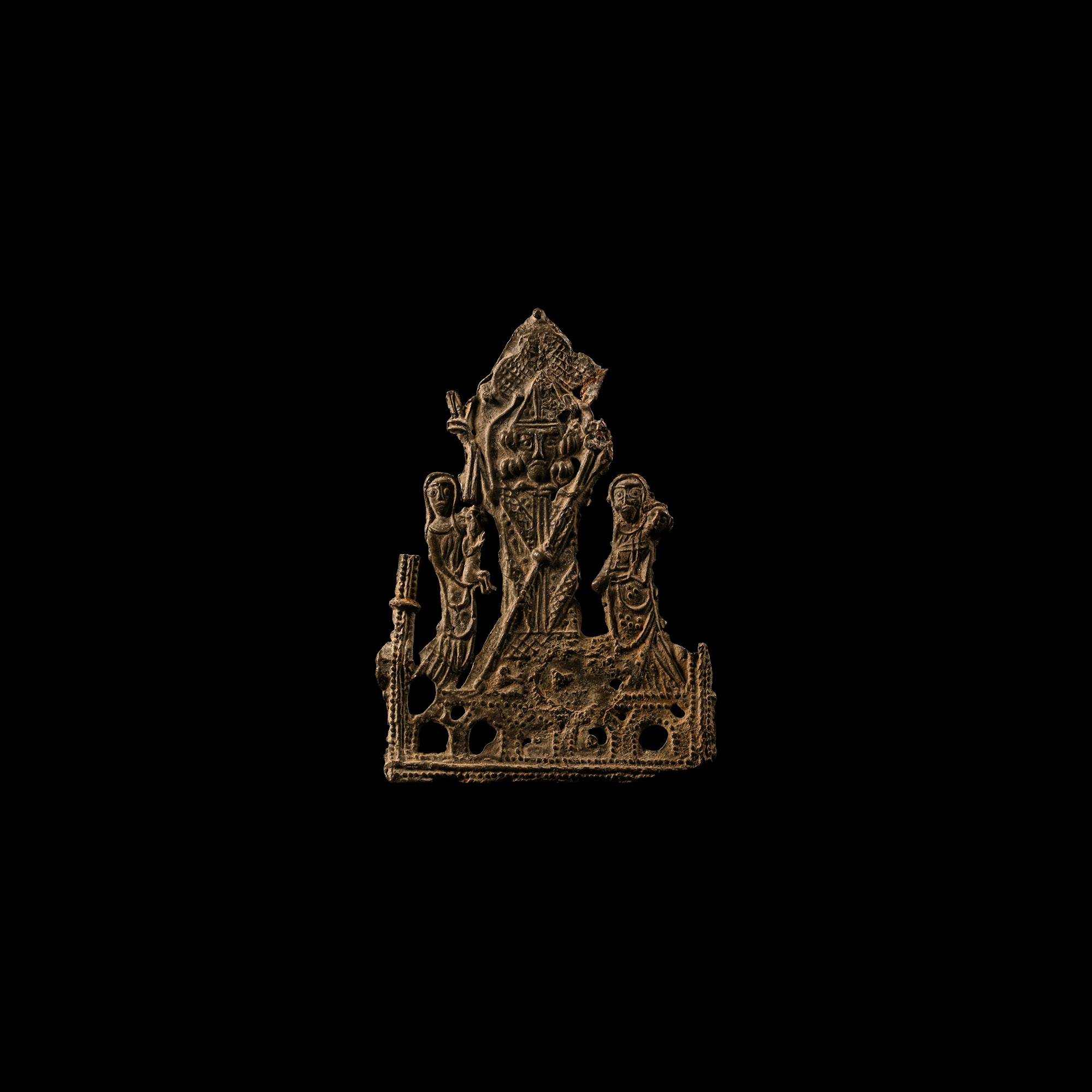 Medieval Pewter Pilgrim Badge of a Bishop