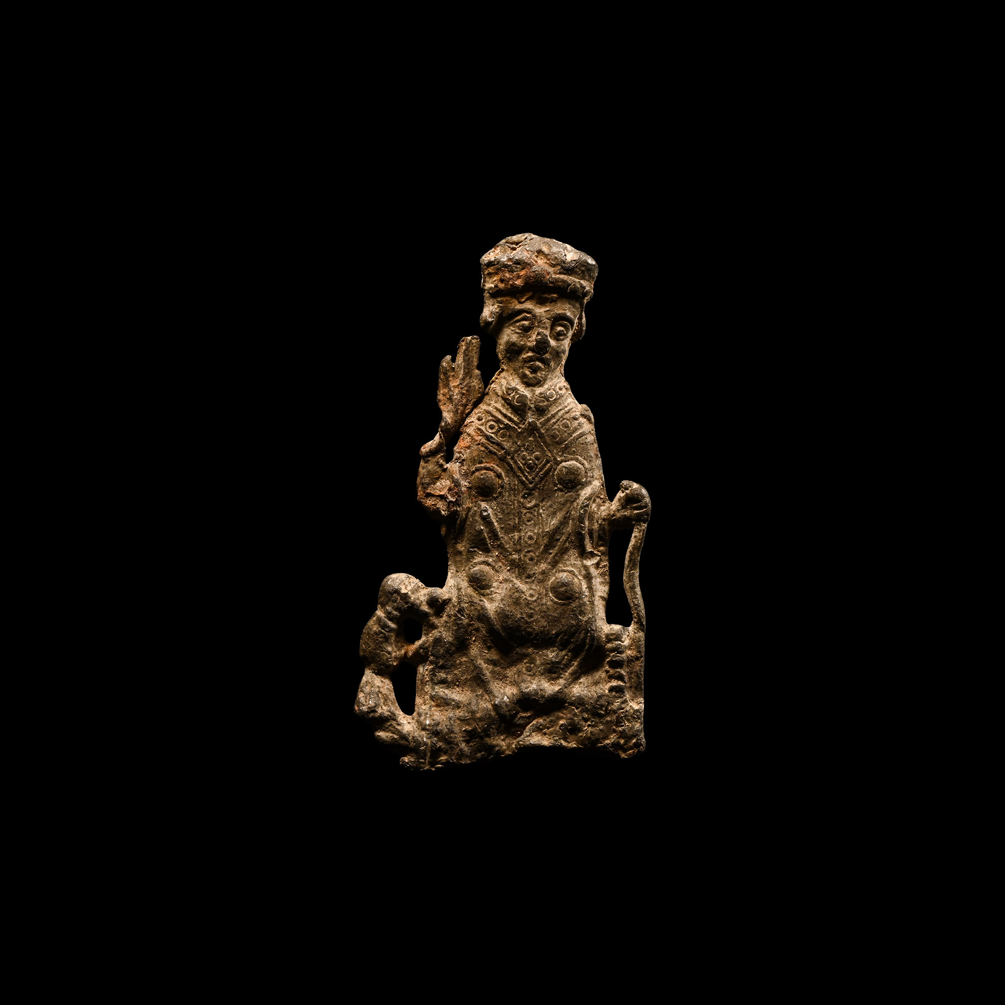 Medieval Pewter Pilgrim Badge of a Bishop