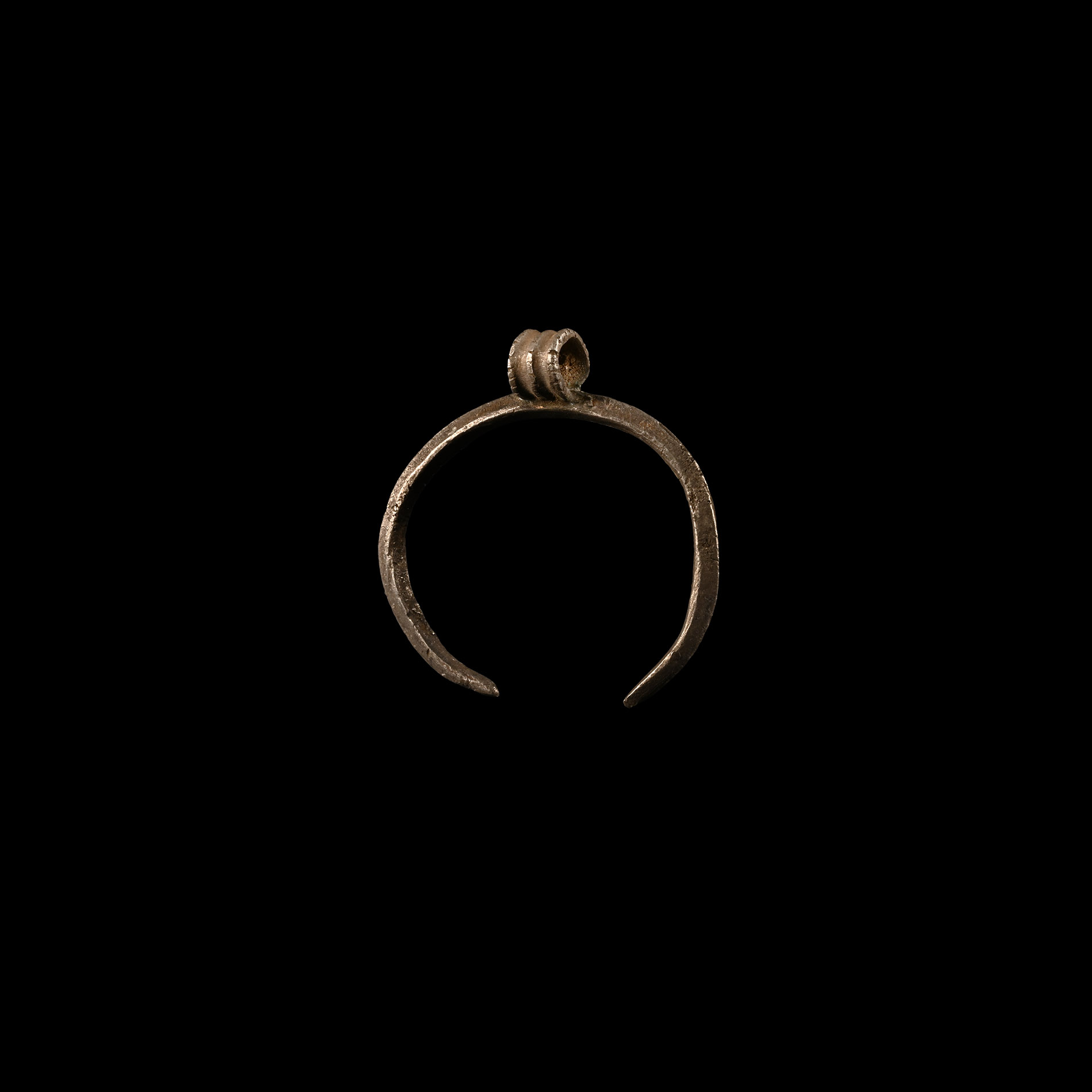 Roman Silver Lunar Pendant