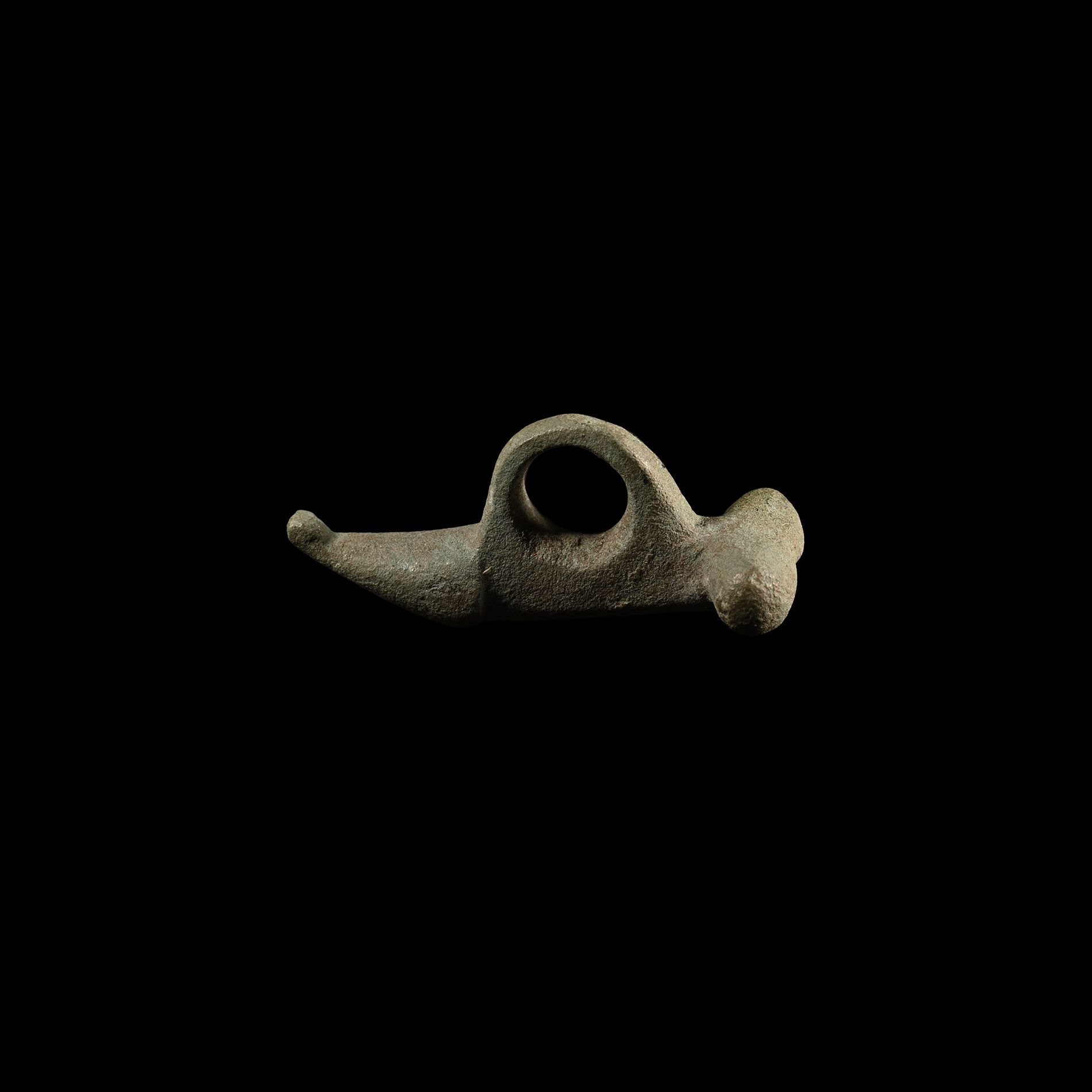 Roman Bronze Phallic Pendant