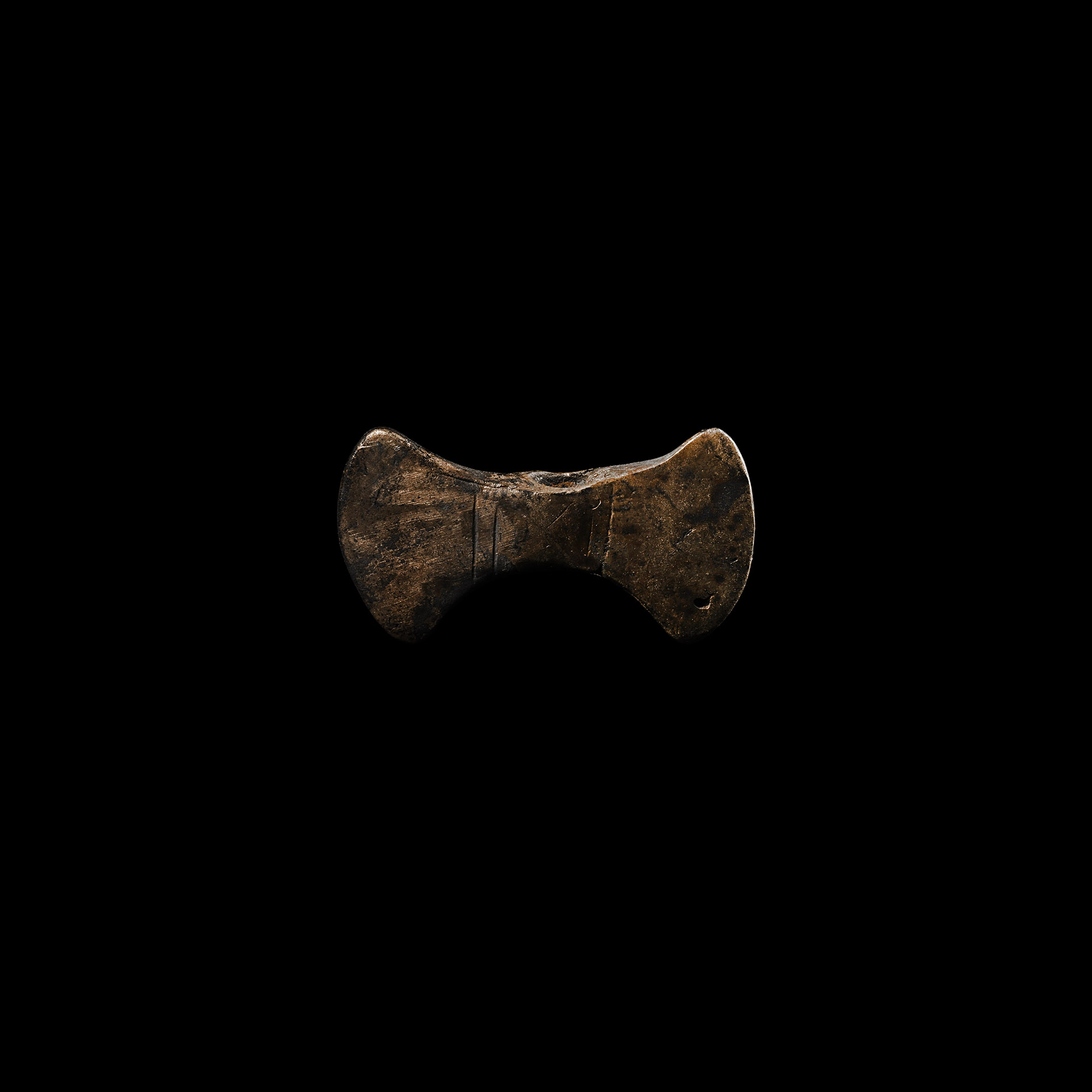 Viking Age Silver Double Axe Pendant
