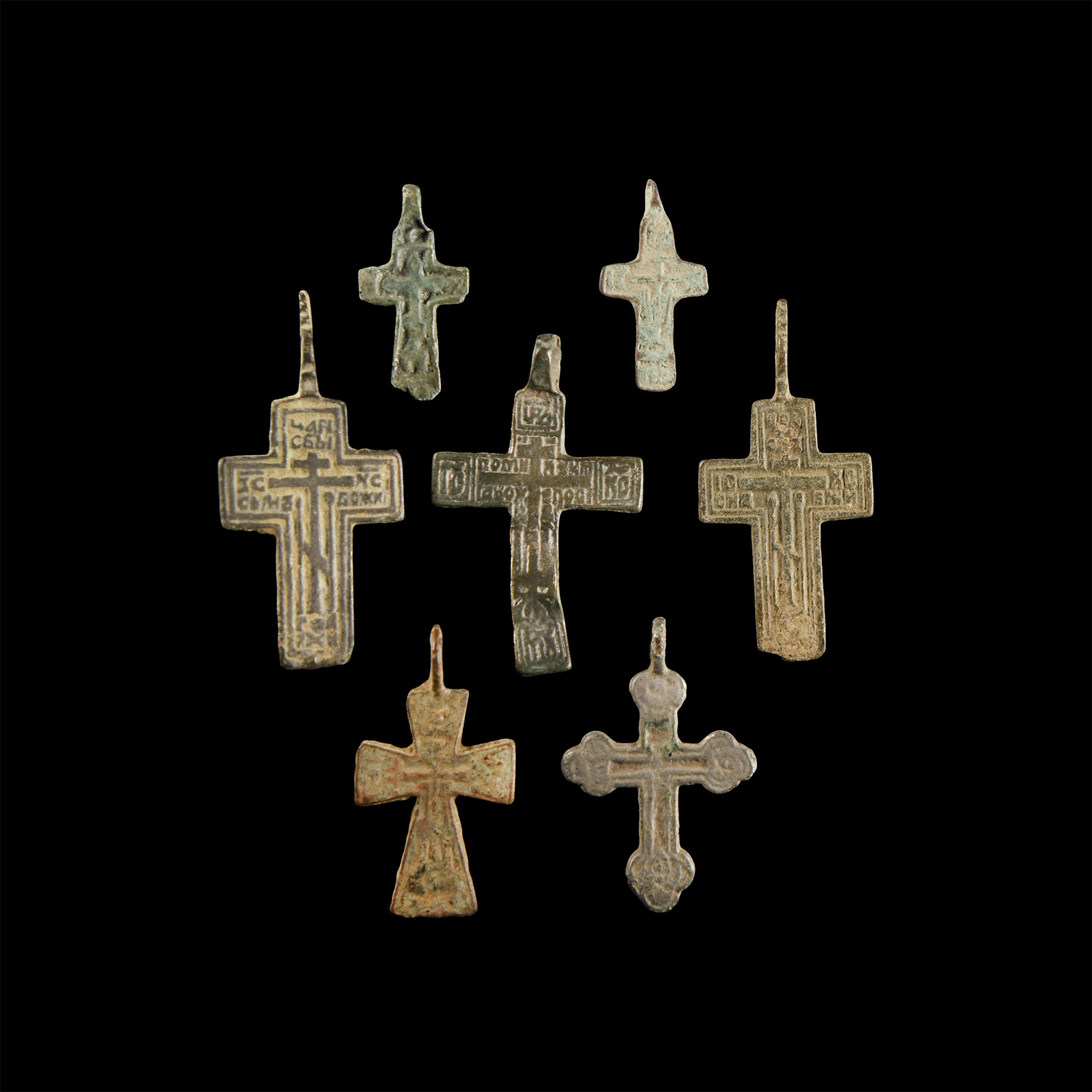 Post Medieval Bronze Cross Pendant Collection