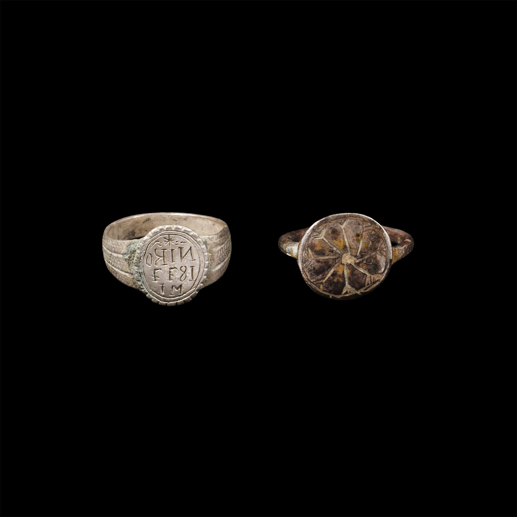 Post Medieval Silver Ring Group