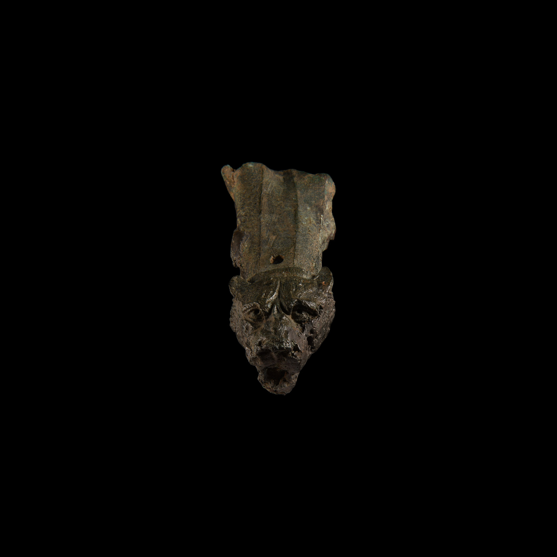 Roman Bronze Lion Fitting