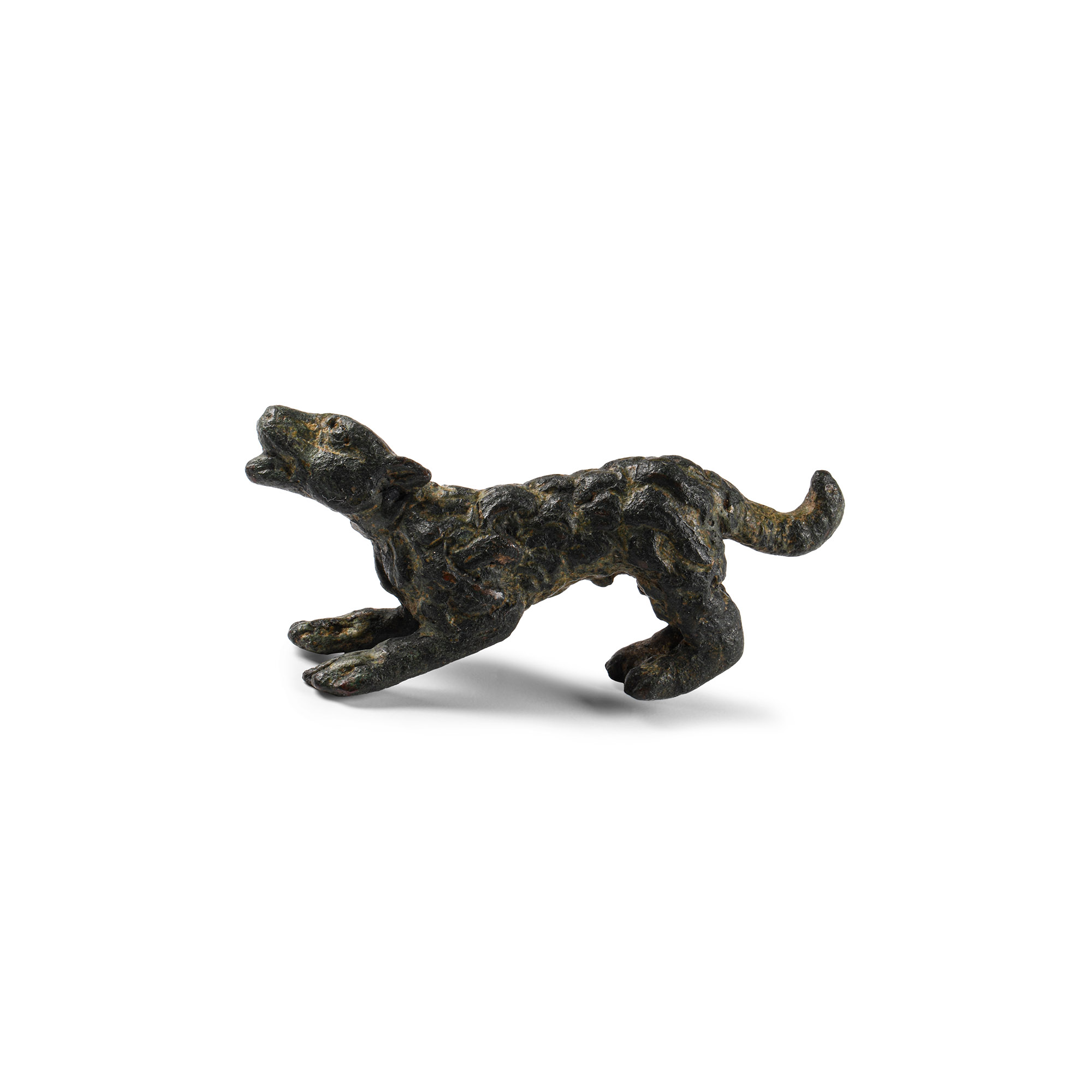 Roman Bronze Long-Haired Dog
