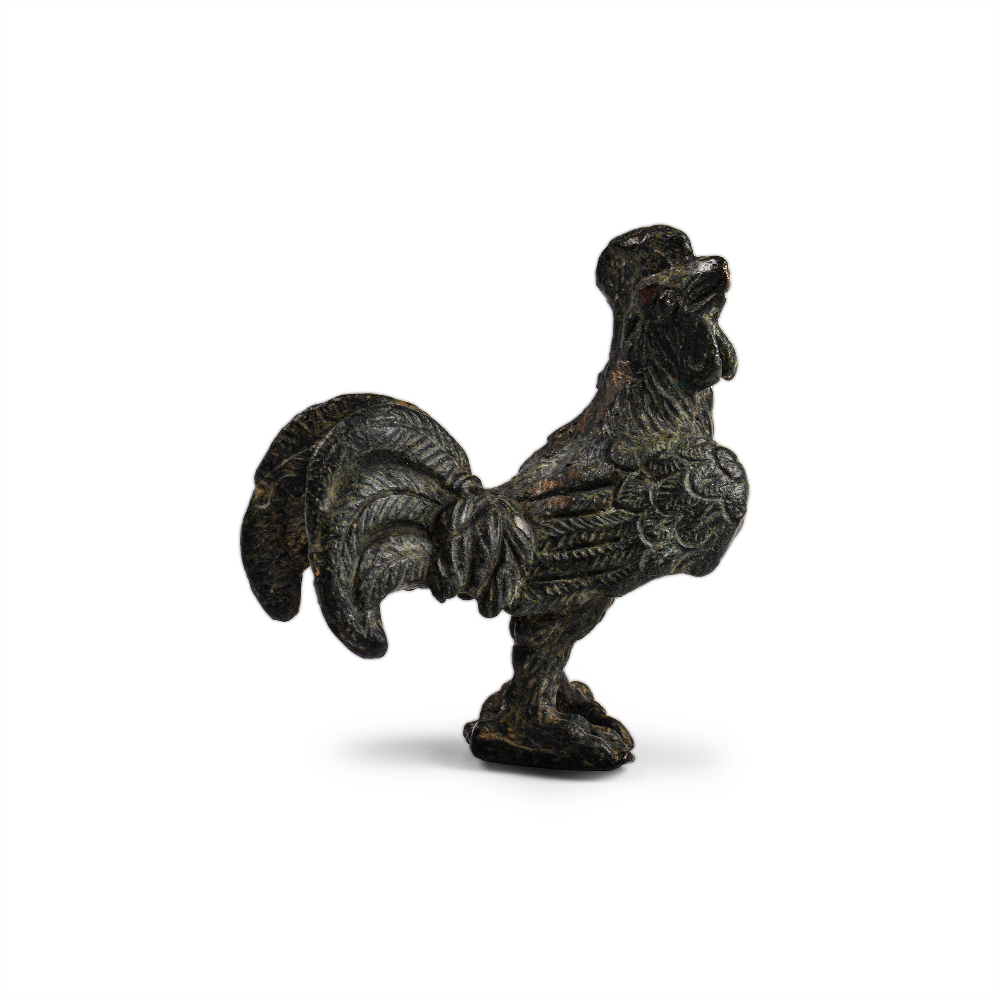 Roman Bronze Cockerel