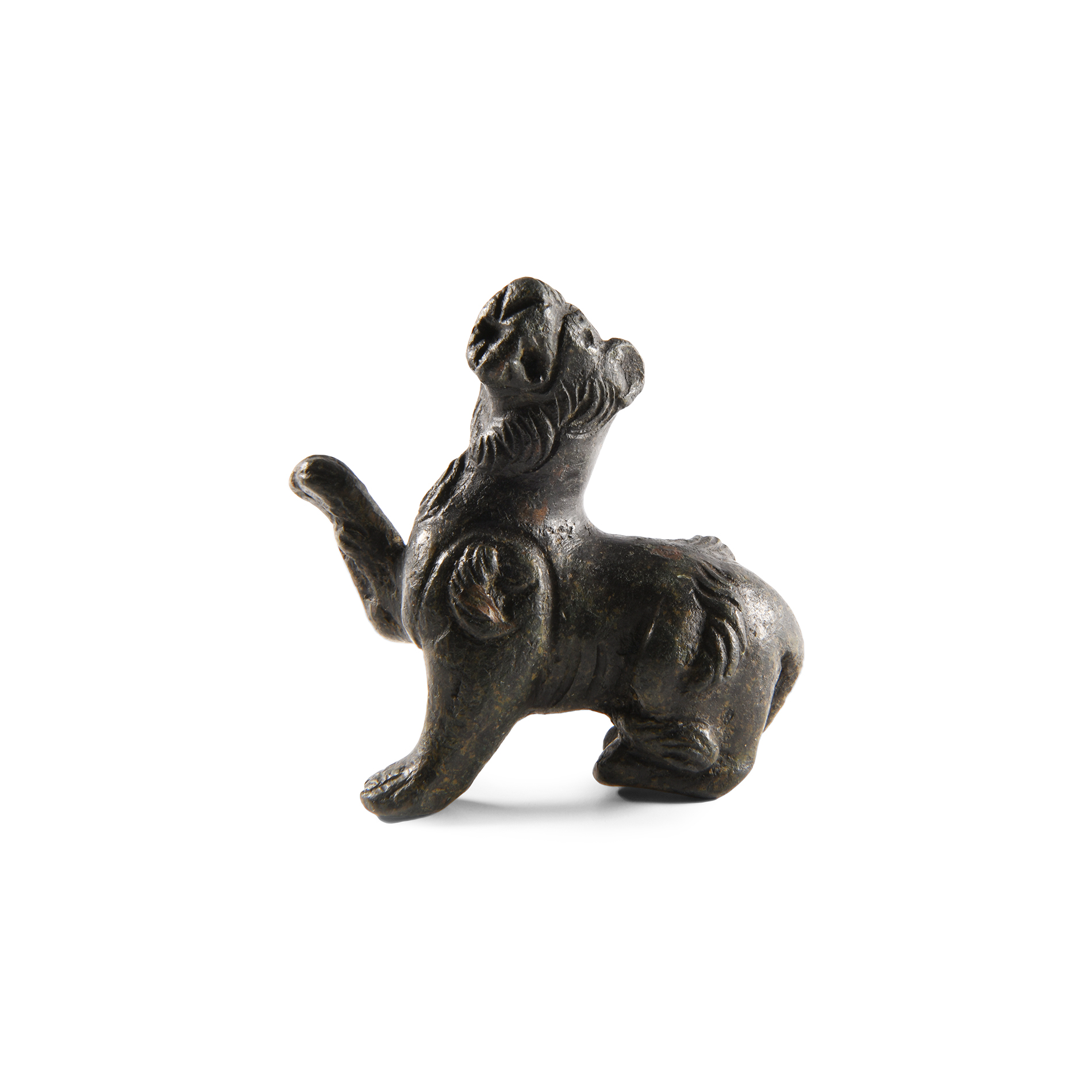 Roman Bronze Lioness Figure