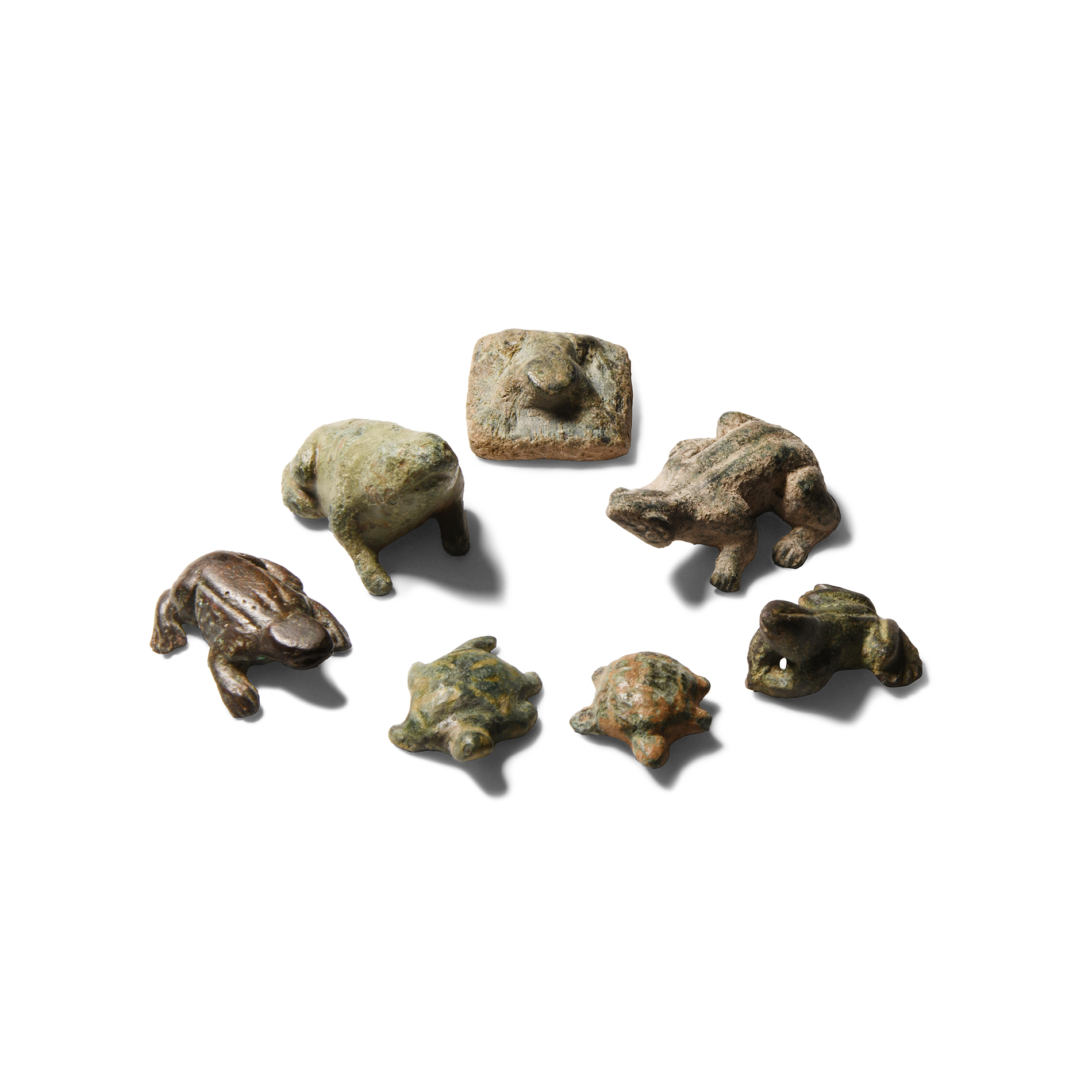 Romano-Egyptian Bronze Frog and Turtle Collection