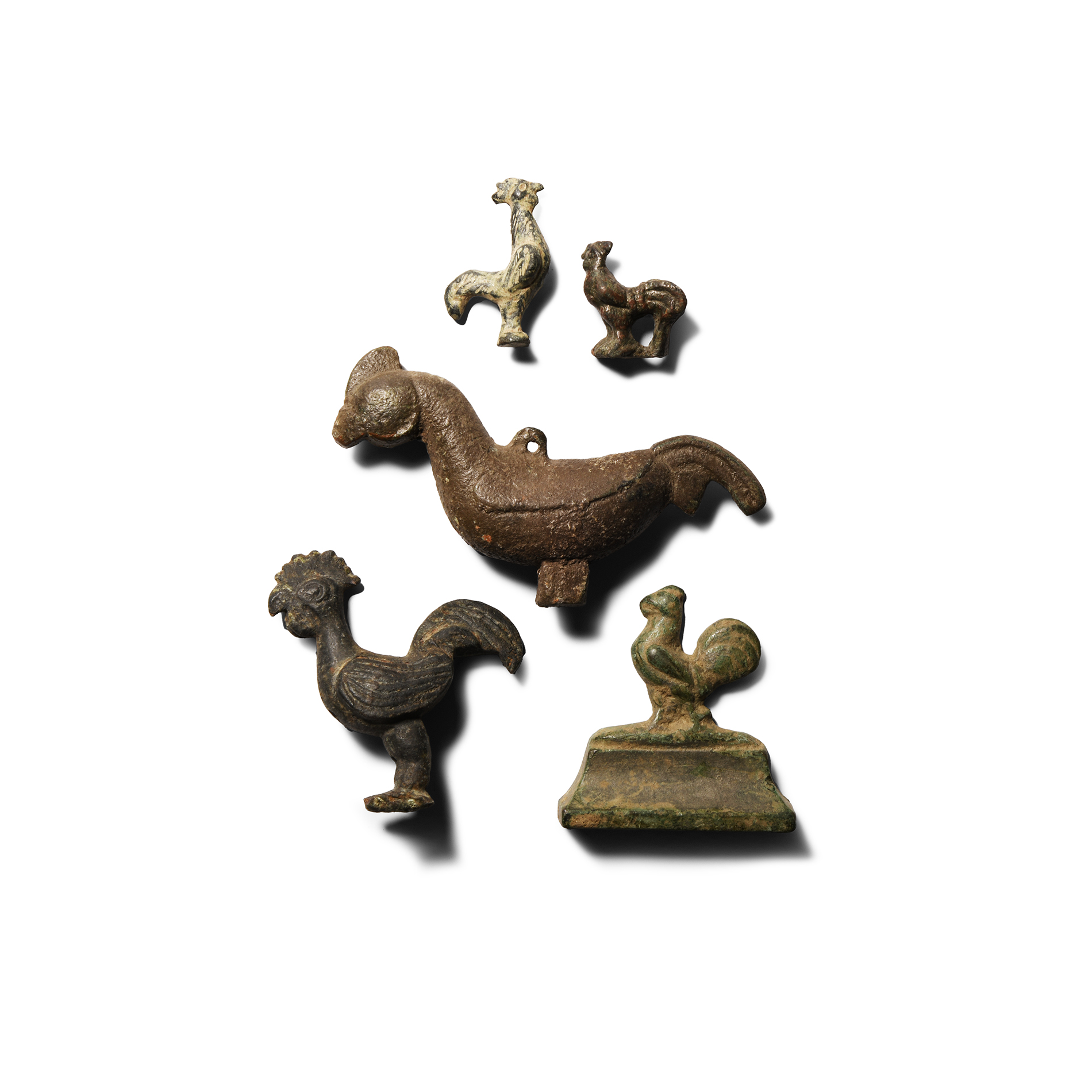 Roman Bronze Cockerel Collection