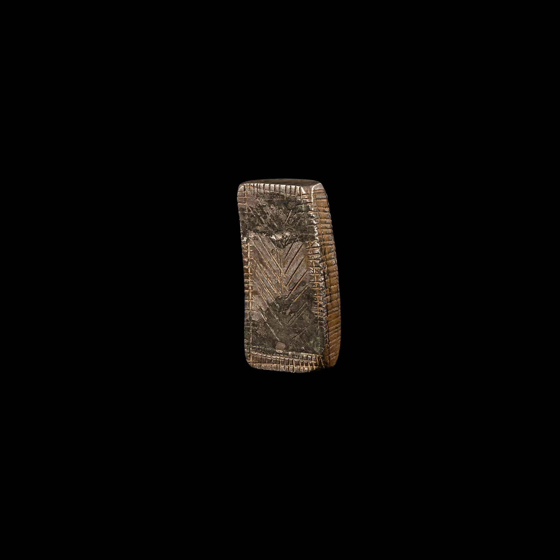 Roman Silver Ingot with Palm Branch