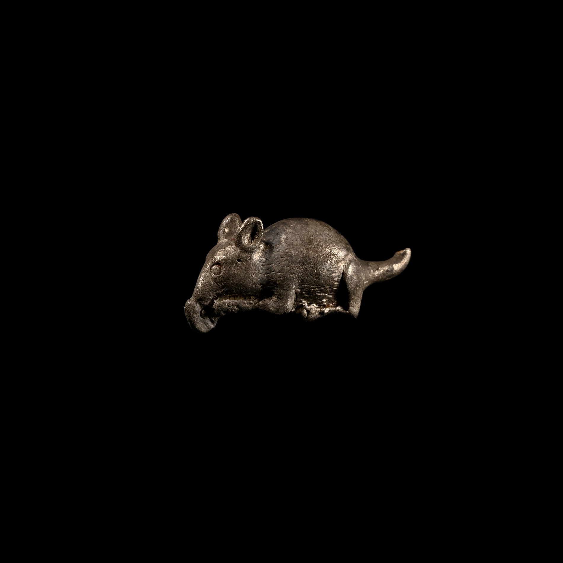 Roman Silver Mouse Figure