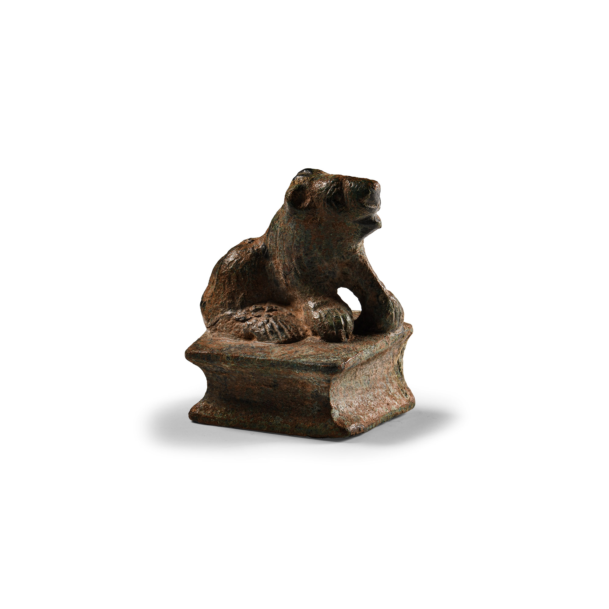 Roman Bronze Lion Statuette