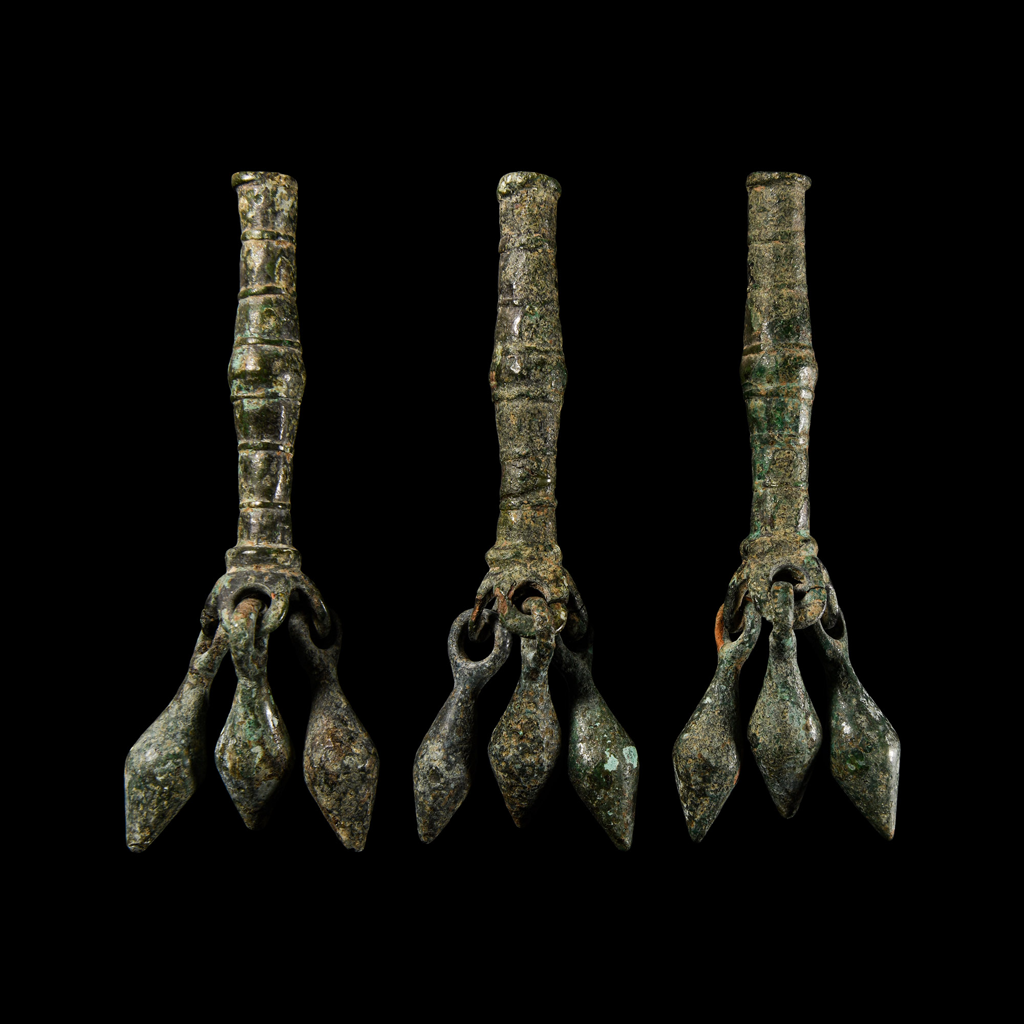 Etruscan Bronze Pendant Group