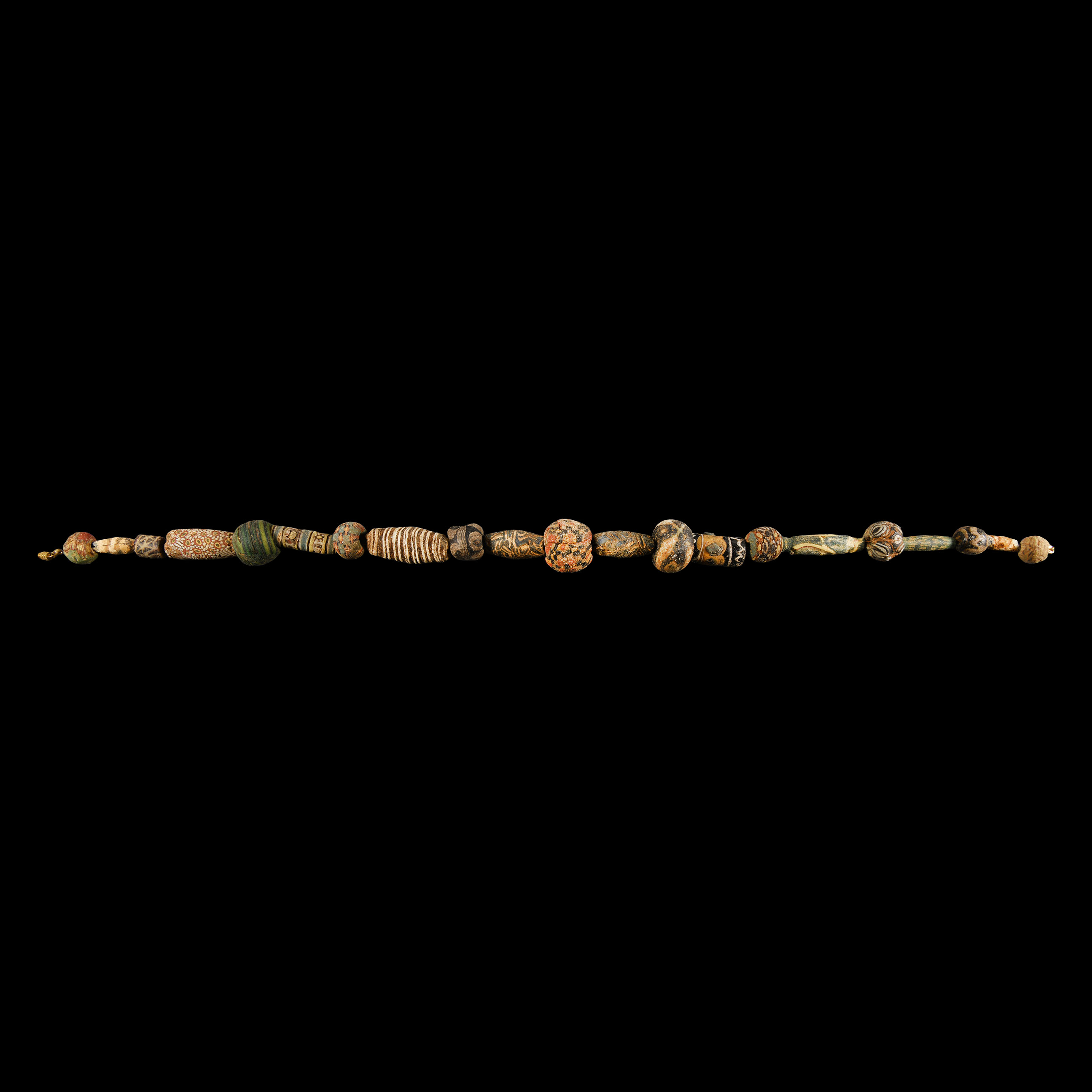 Western Asiatic Millefiori Glass Bead Necklace