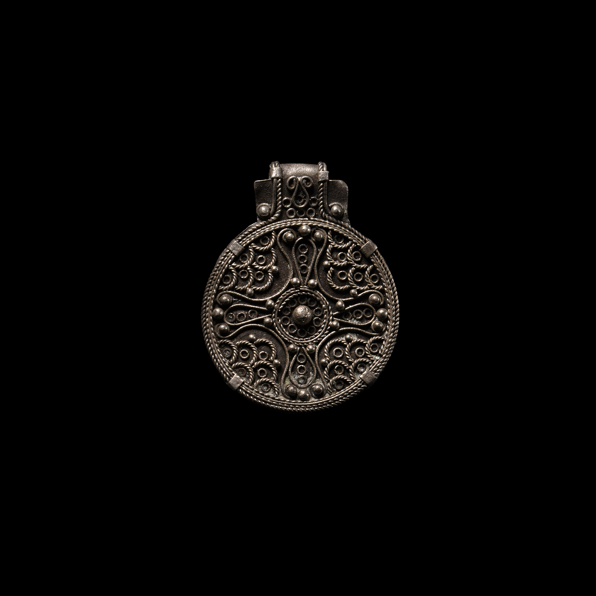 Viking Age Silver Filigree Pendant