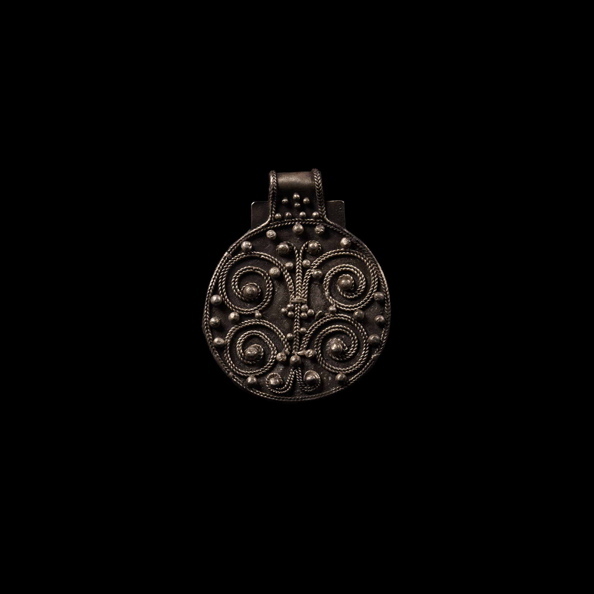 Viking Age Silver Filigree Pendant