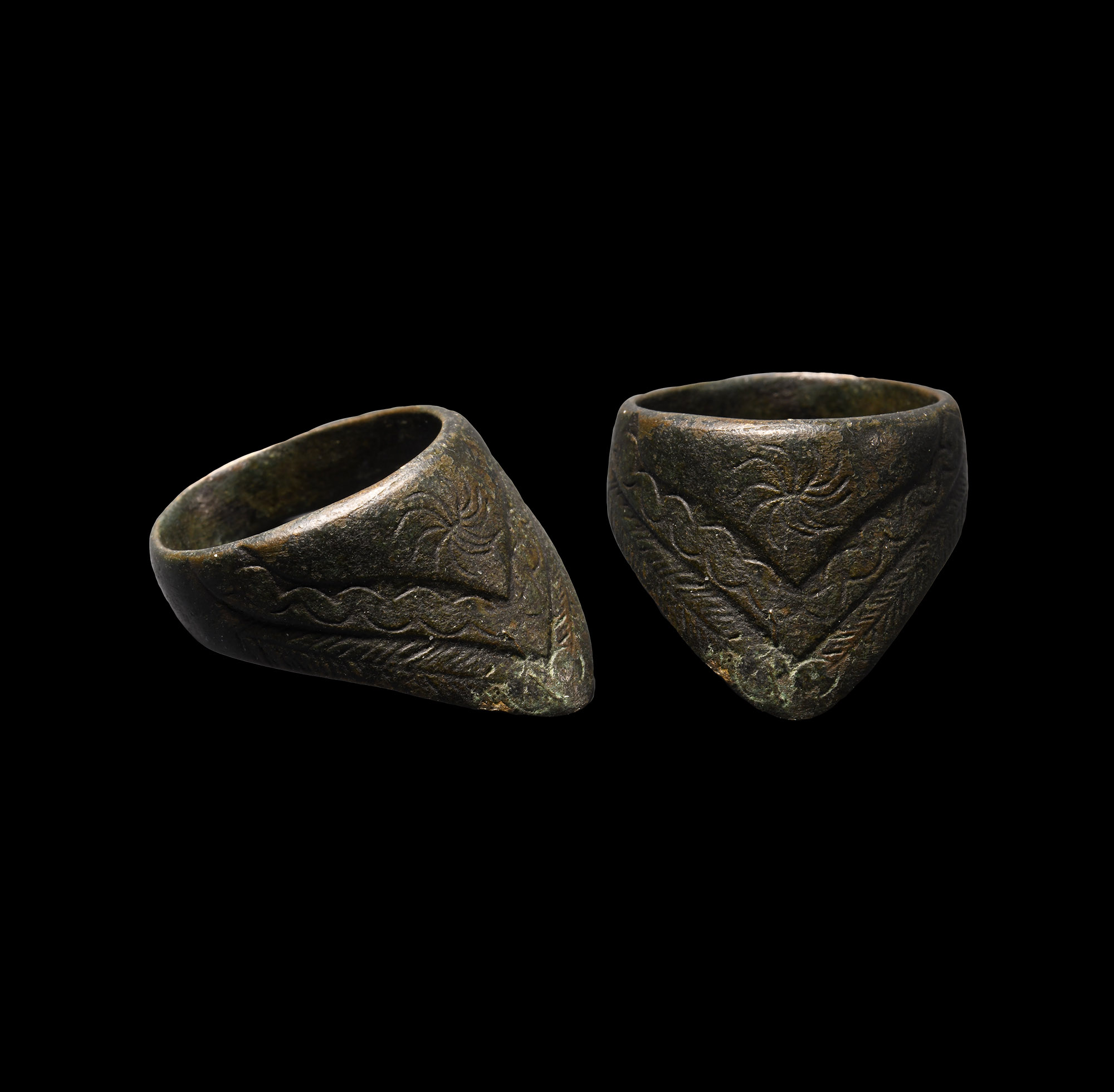 Byzantine Bronze Archer's Thumb Ring
