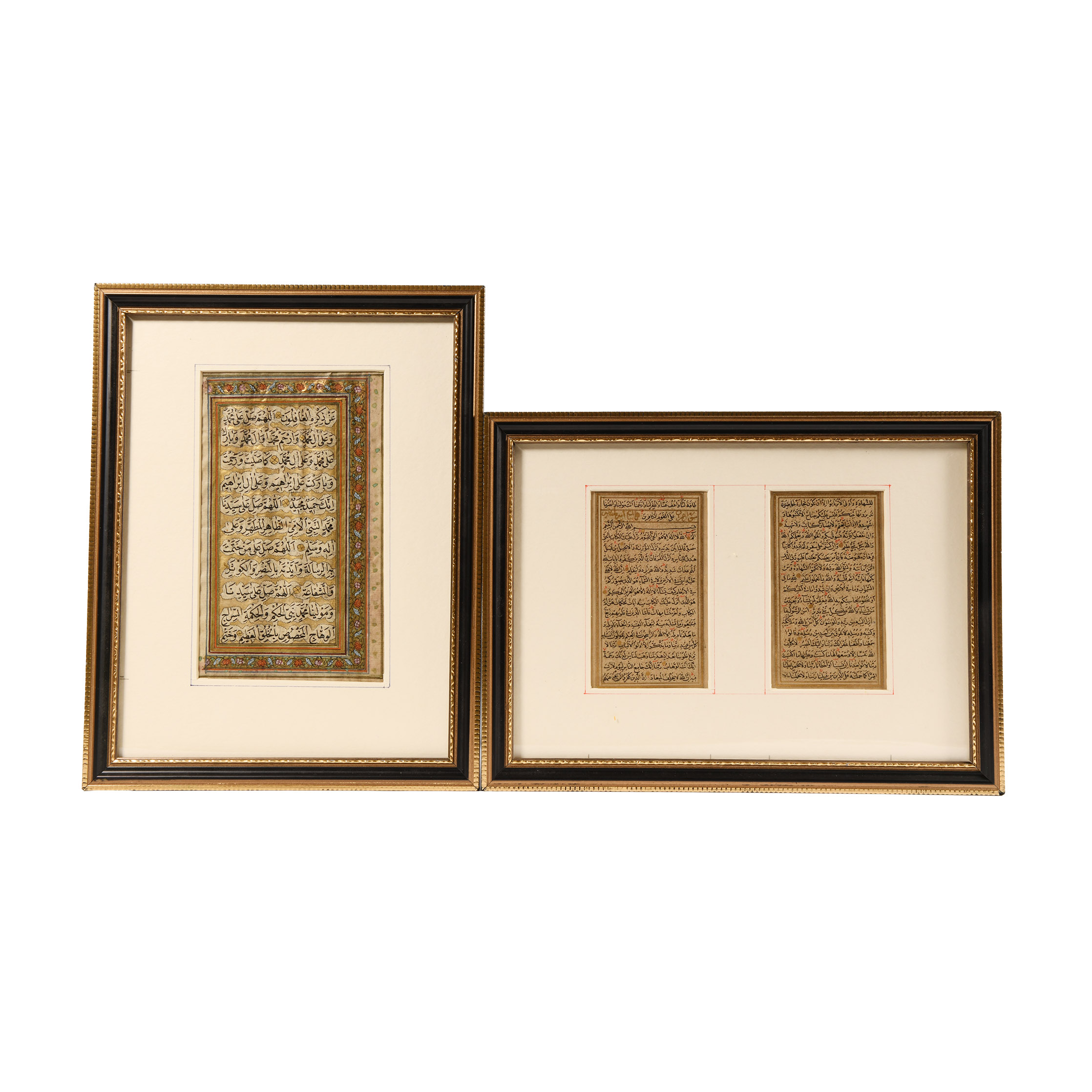 Indian Framed Watercolour Manuscripts
