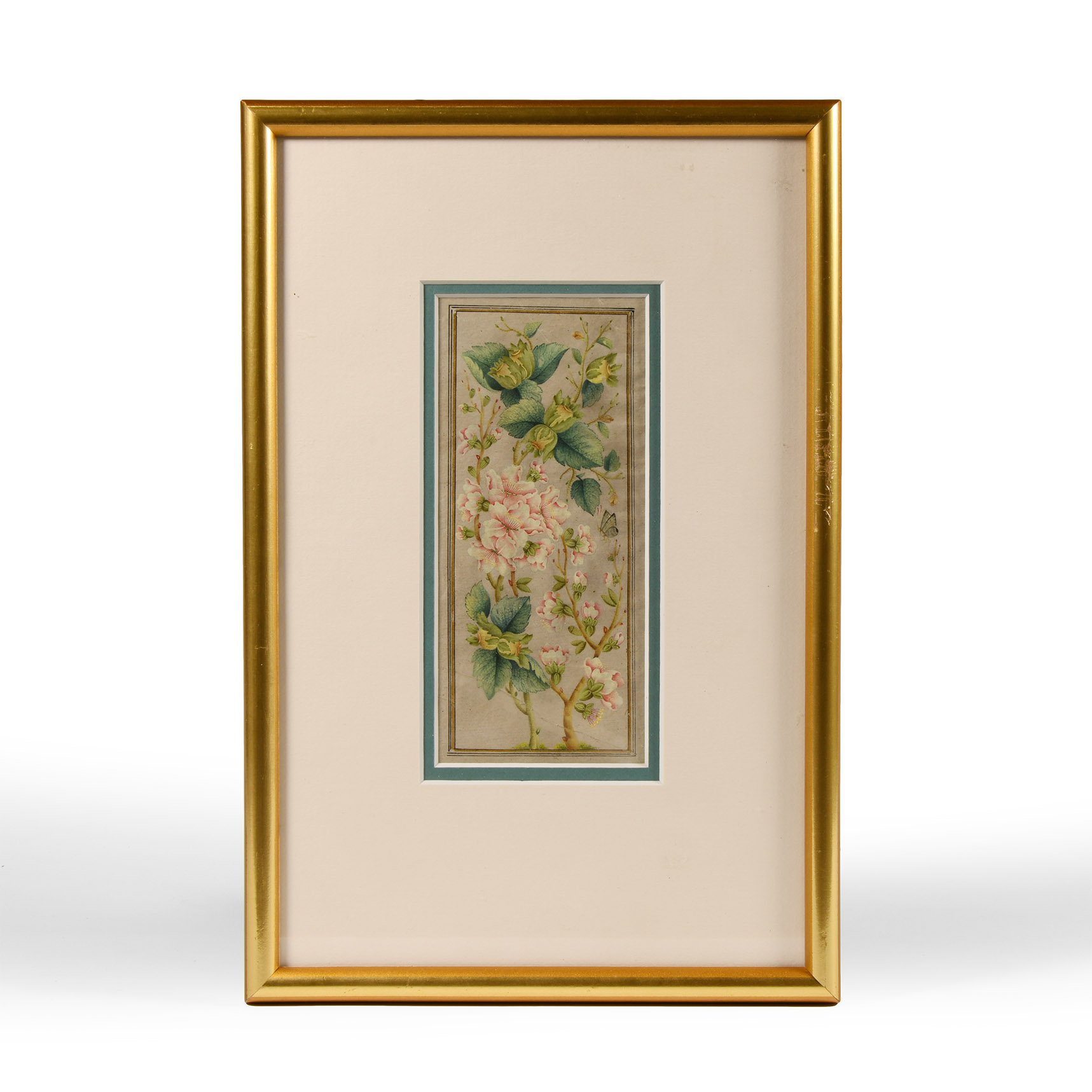 Indian Framed Floral Watercolour Painting