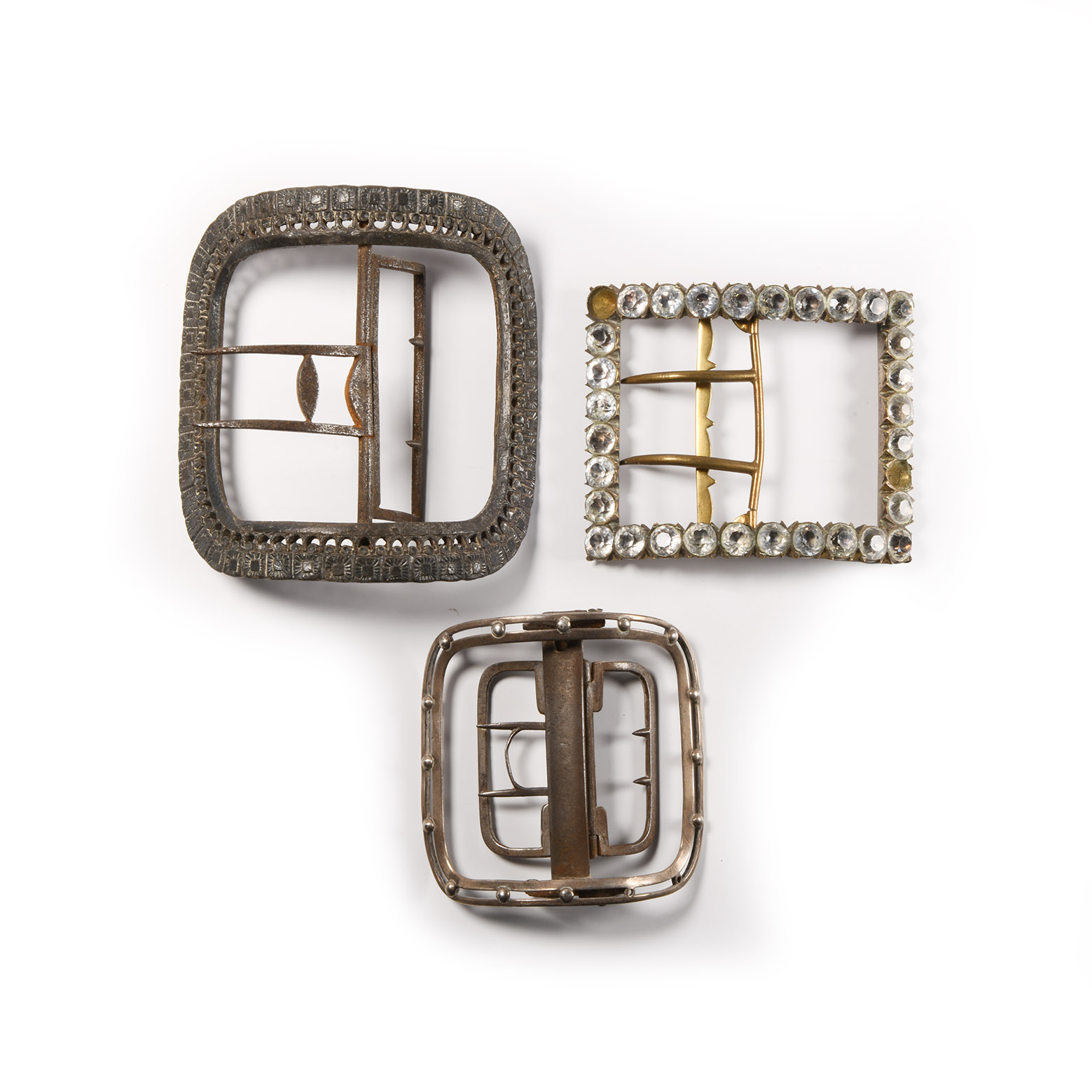 White Metal Shoe Buckle Group