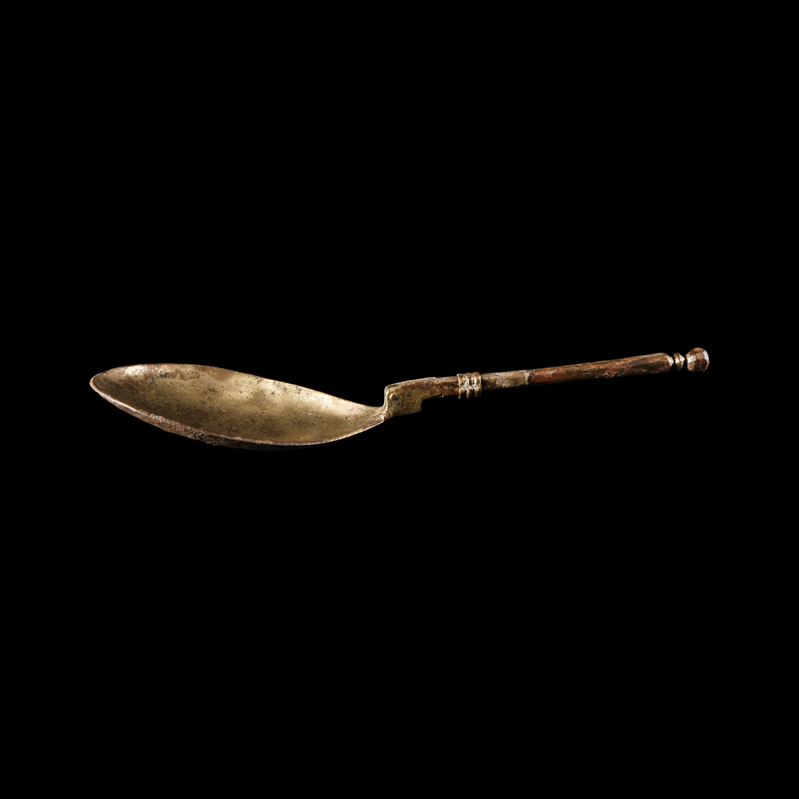 Roman Bronze Folding Spoon