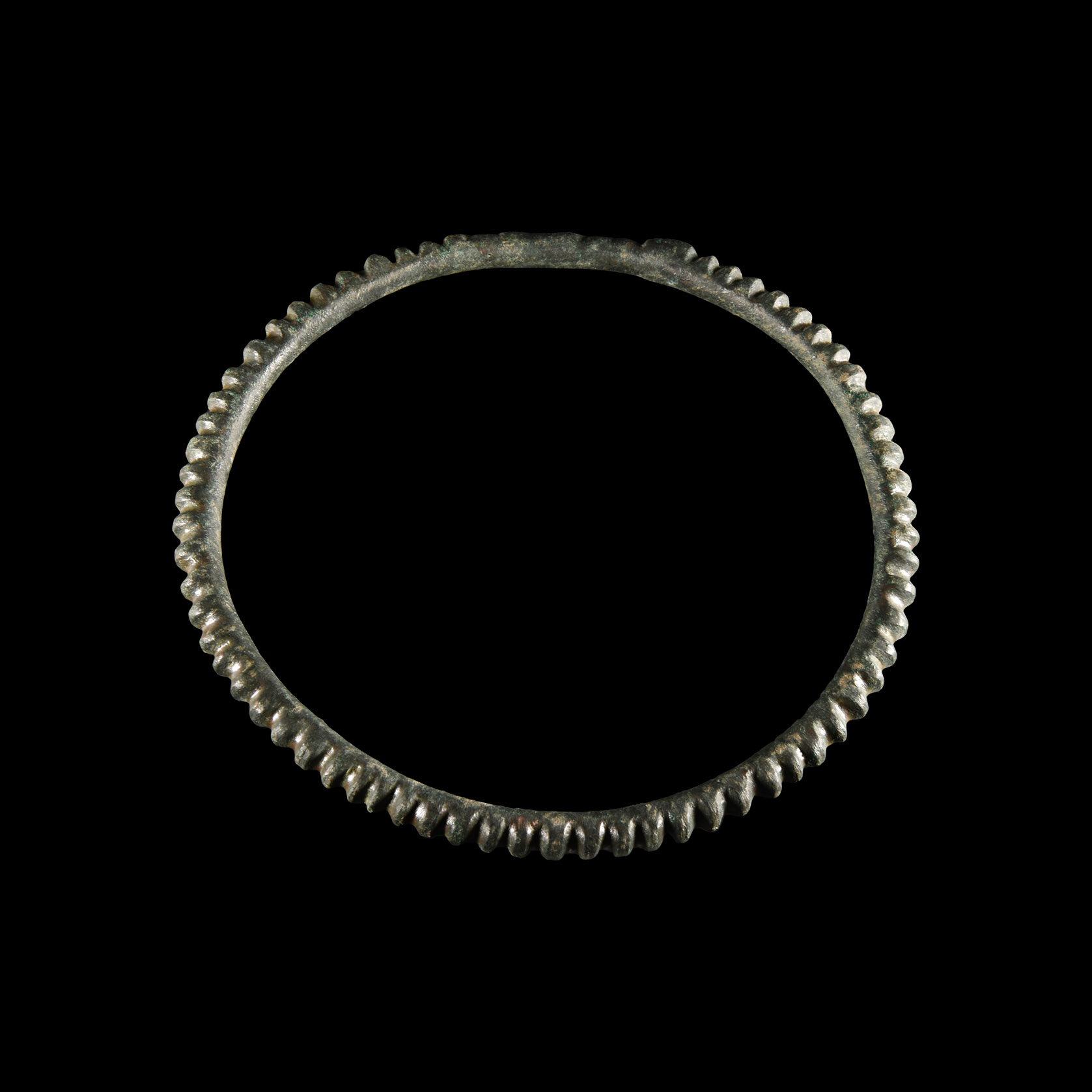 European Bronze Age Decoratively Notched Arm-Ring