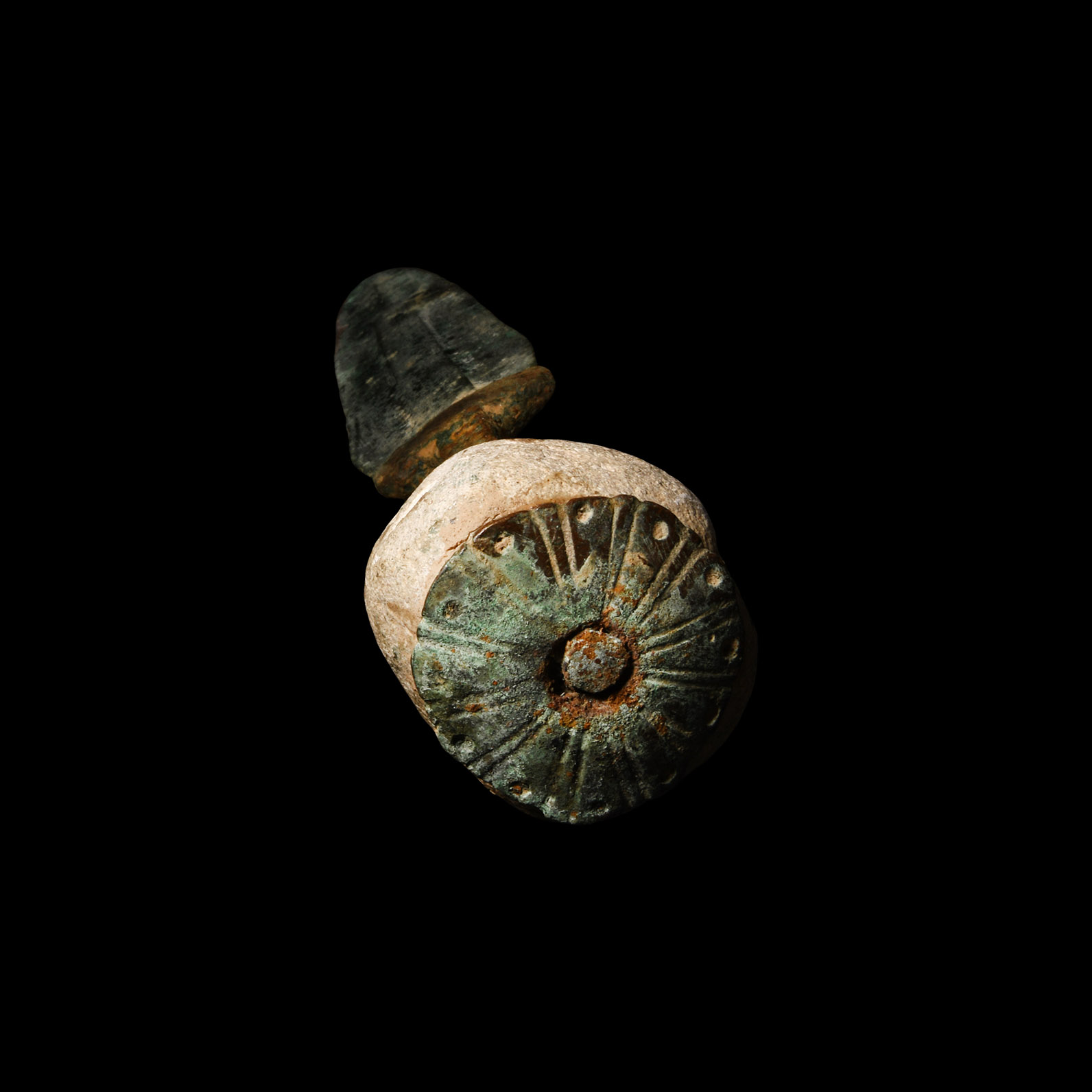 Western Asiatic Bronze Dagger with Stone Pommel