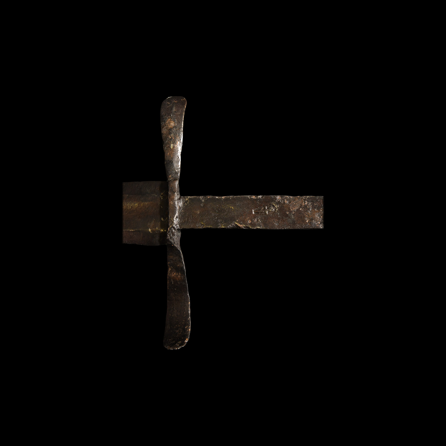 Medieval Schiavonesca Type Iron Sword with Inlay