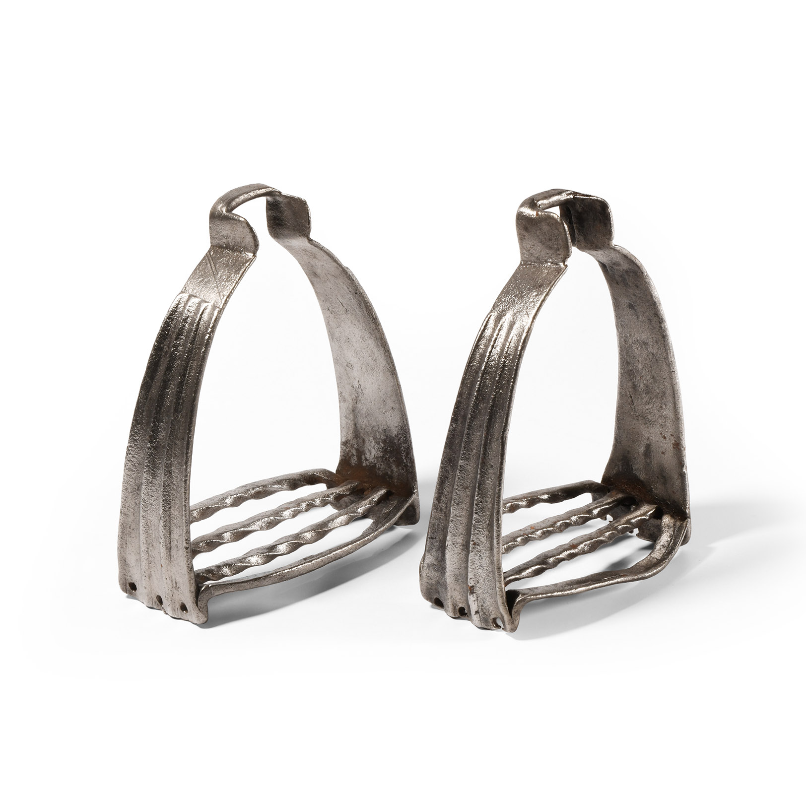 German Iron Stirrup Pair