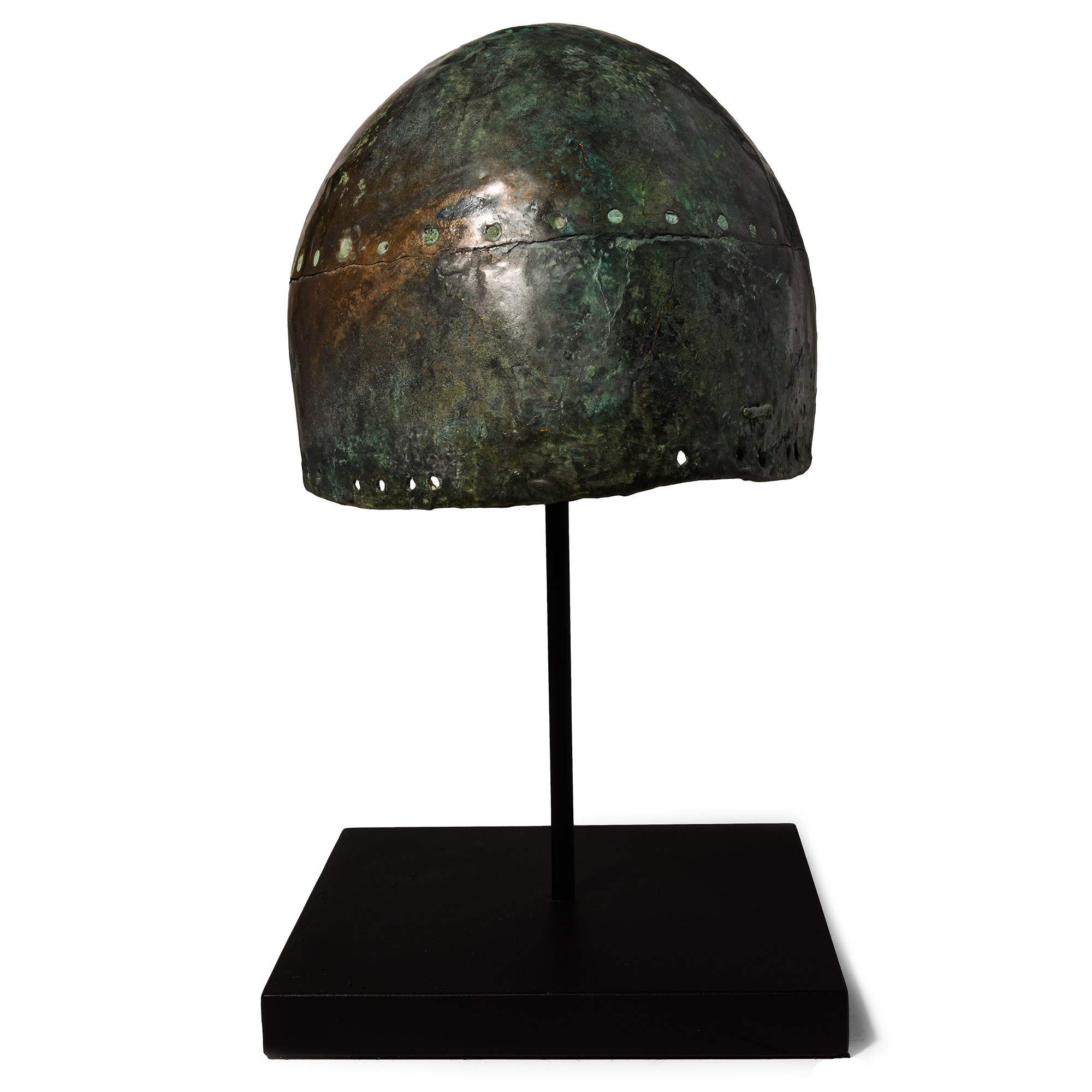 Archaic Greek Modified Bronze Corinthian Helmet