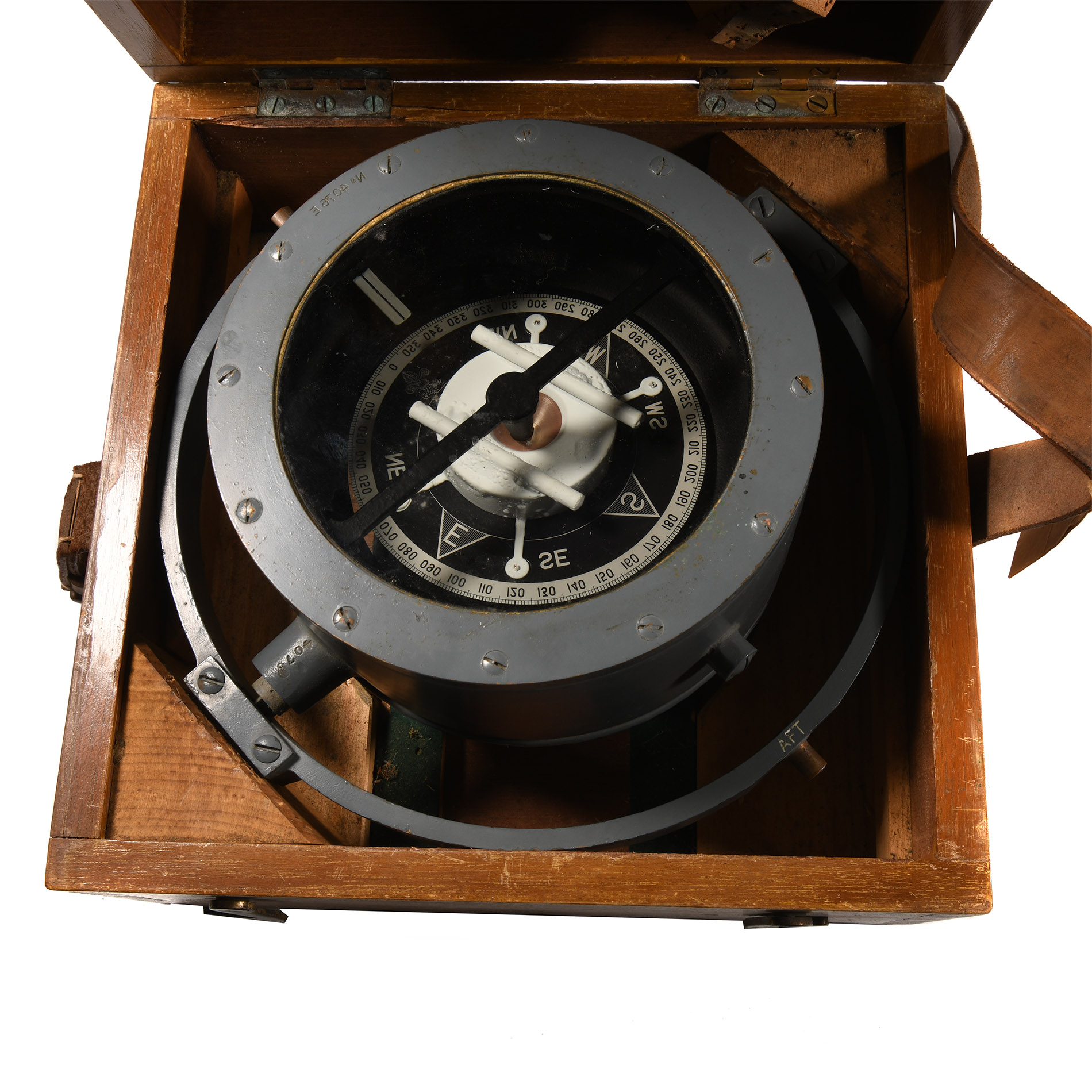 British WWII Maritime Overhead Gimbal Compass