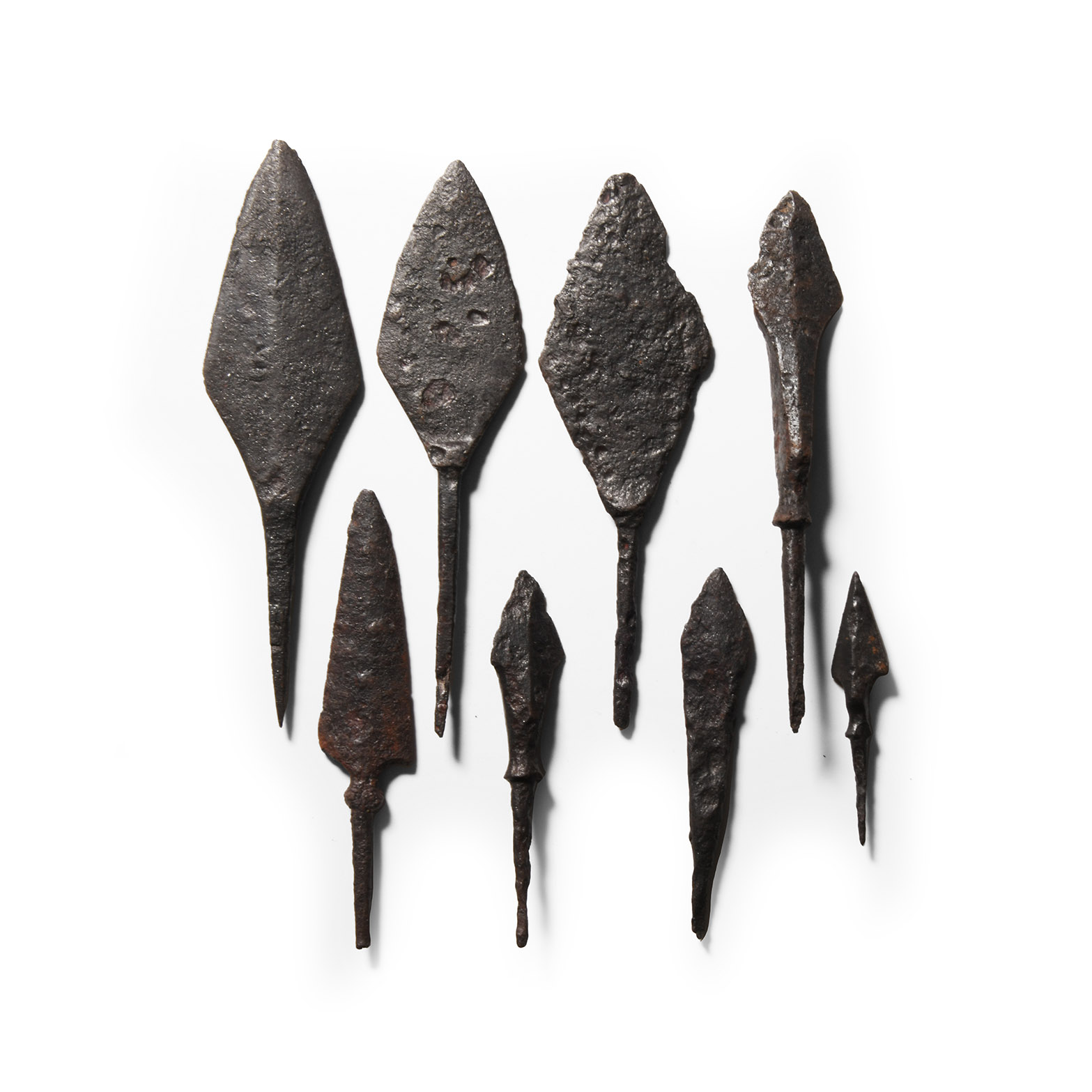 Medieval Iron Arrowhead Group