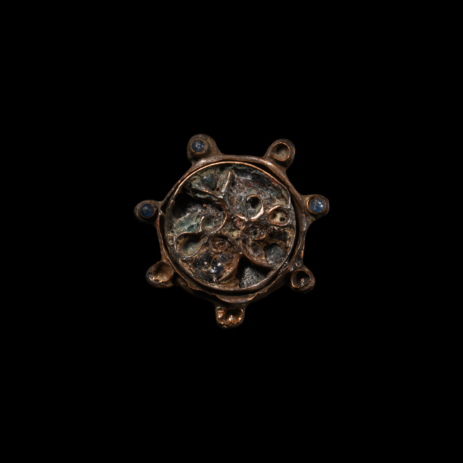 Late Anglo-Saxon Enamelled Bronze Brooch