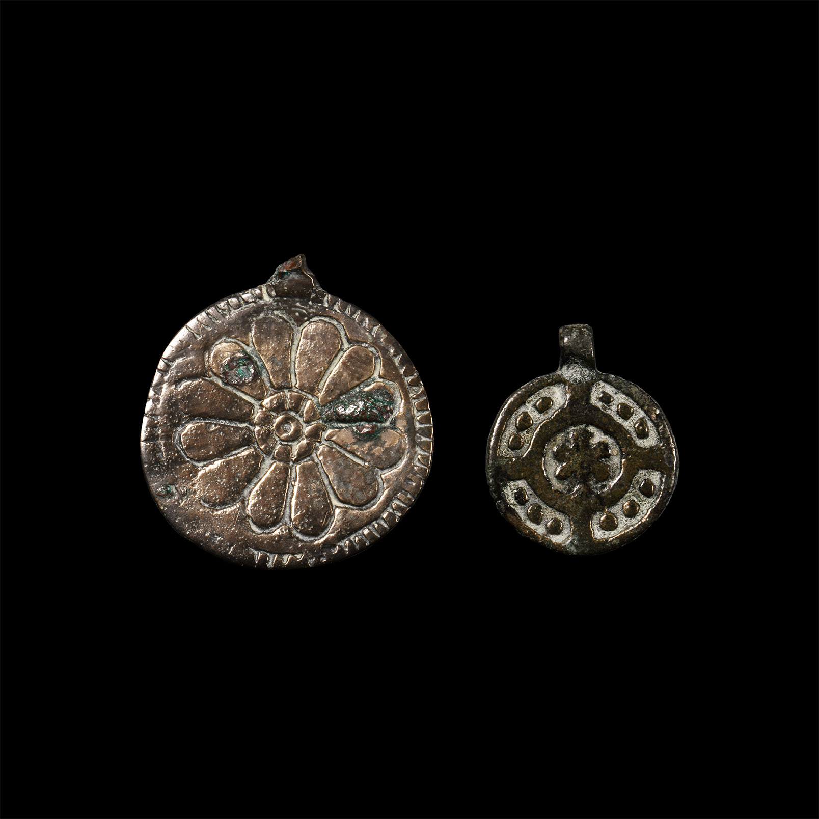 Medieval Silver Pendant Group