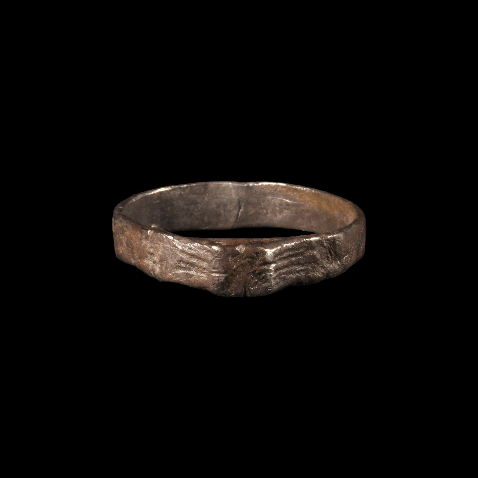 Medieval Silver Stirrup Ring
