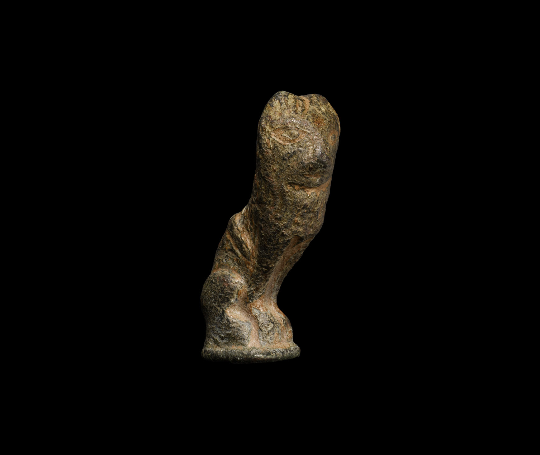 Medieval Bronze Seated Lion