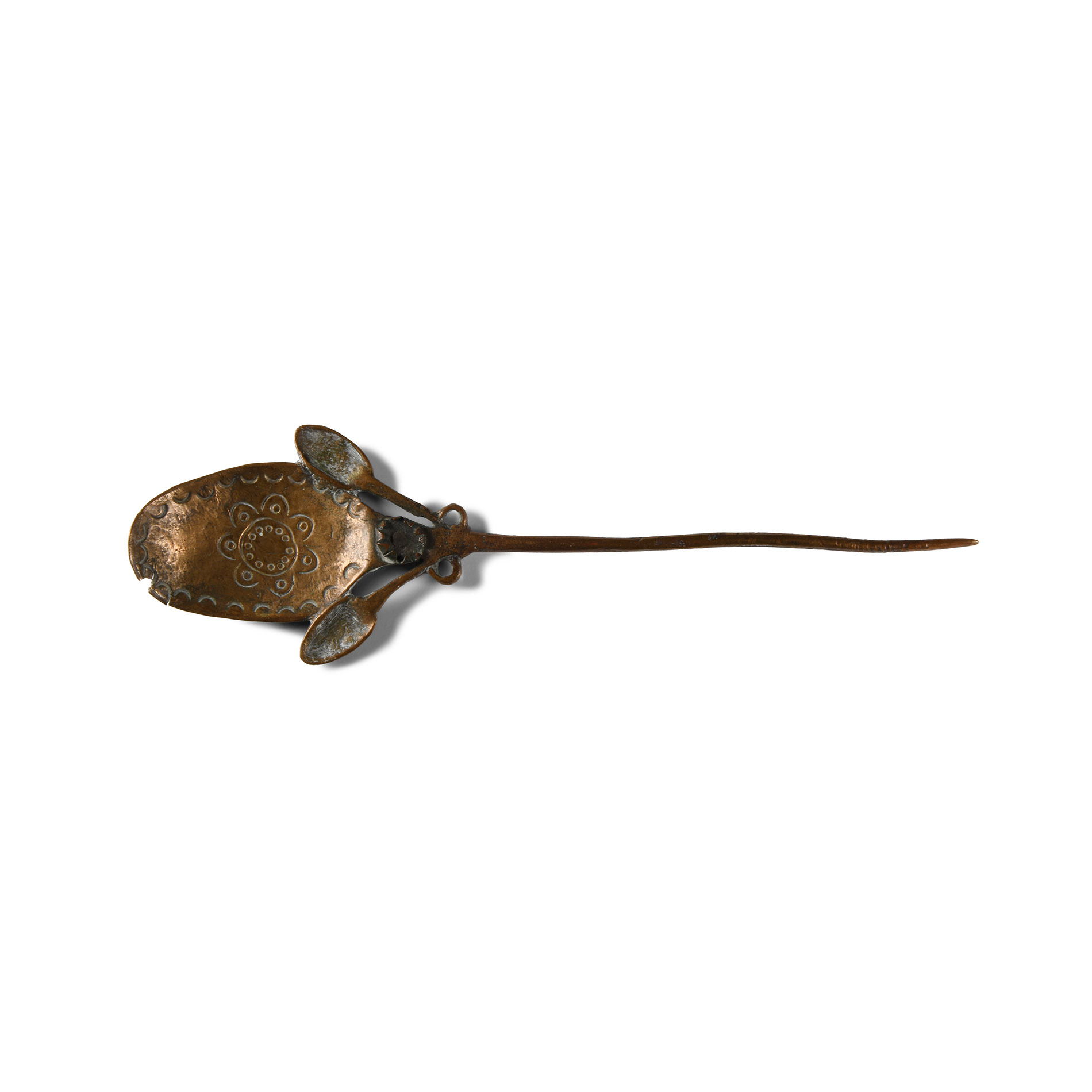 Pre-Columbian Tupu Quechua Brass Pin