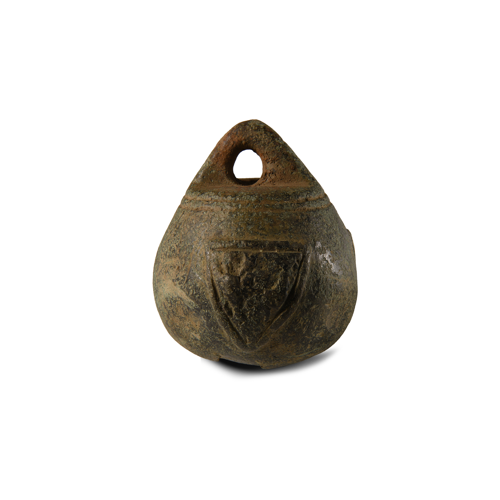 Medieval Bronze Heraldic Weight Casing