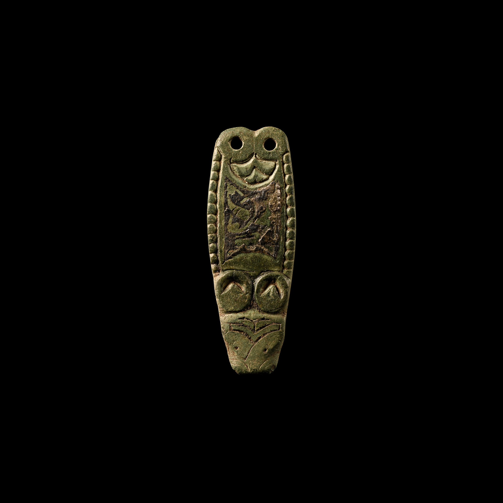 Anglo-Saxon Bronze Zoomorphic Strap End