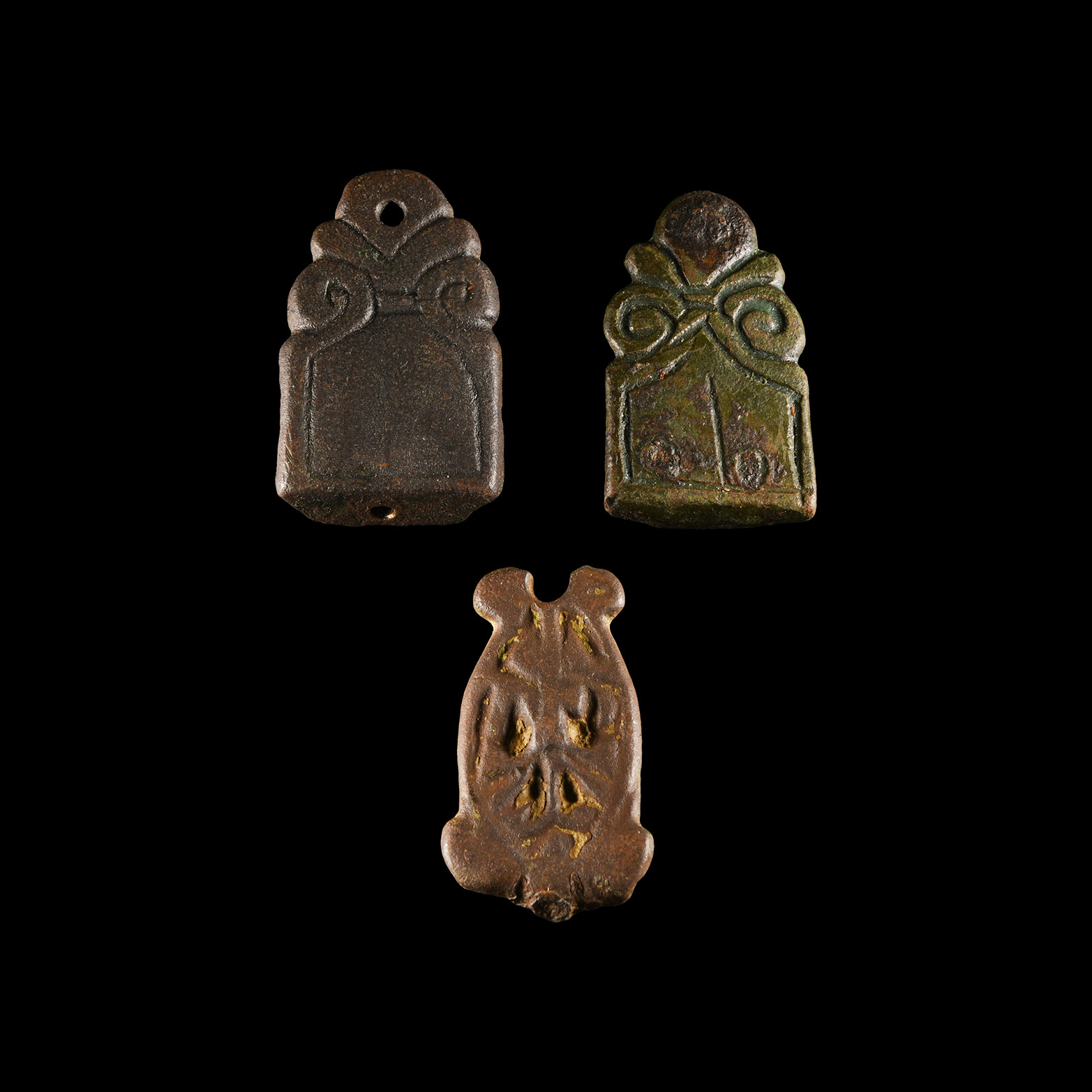 Viking Bronze Stirrup Mount Group
