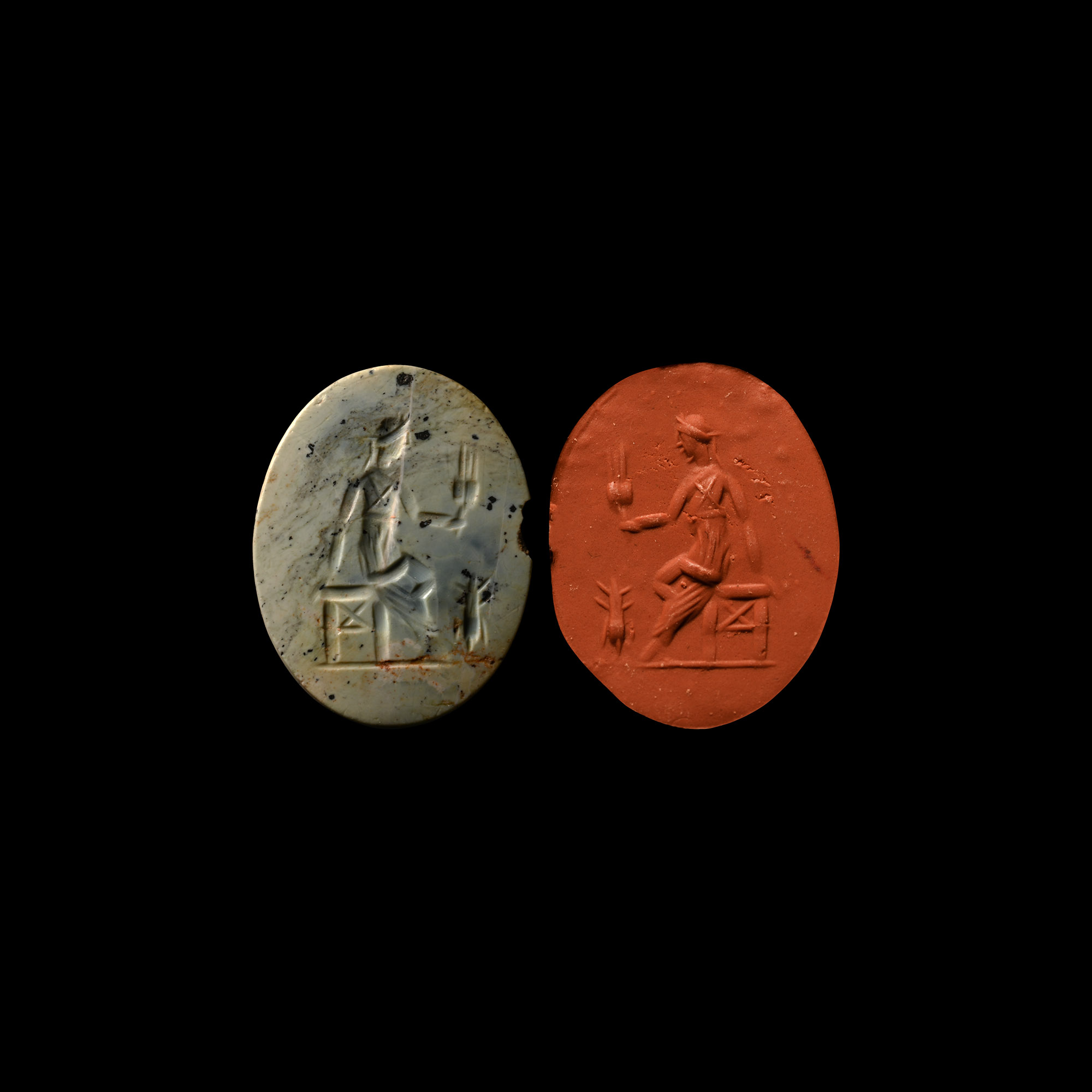 Roman Gemstone with Goddess Demeter
