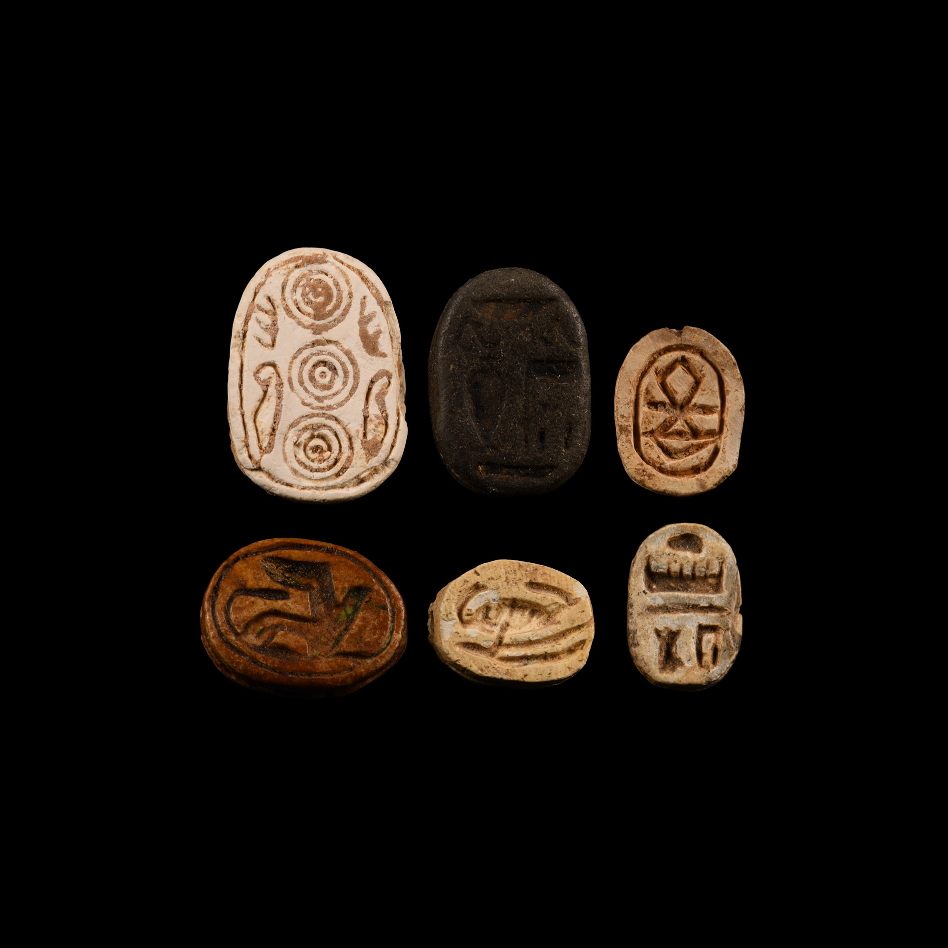 Egyptian Stone Scarab Collection