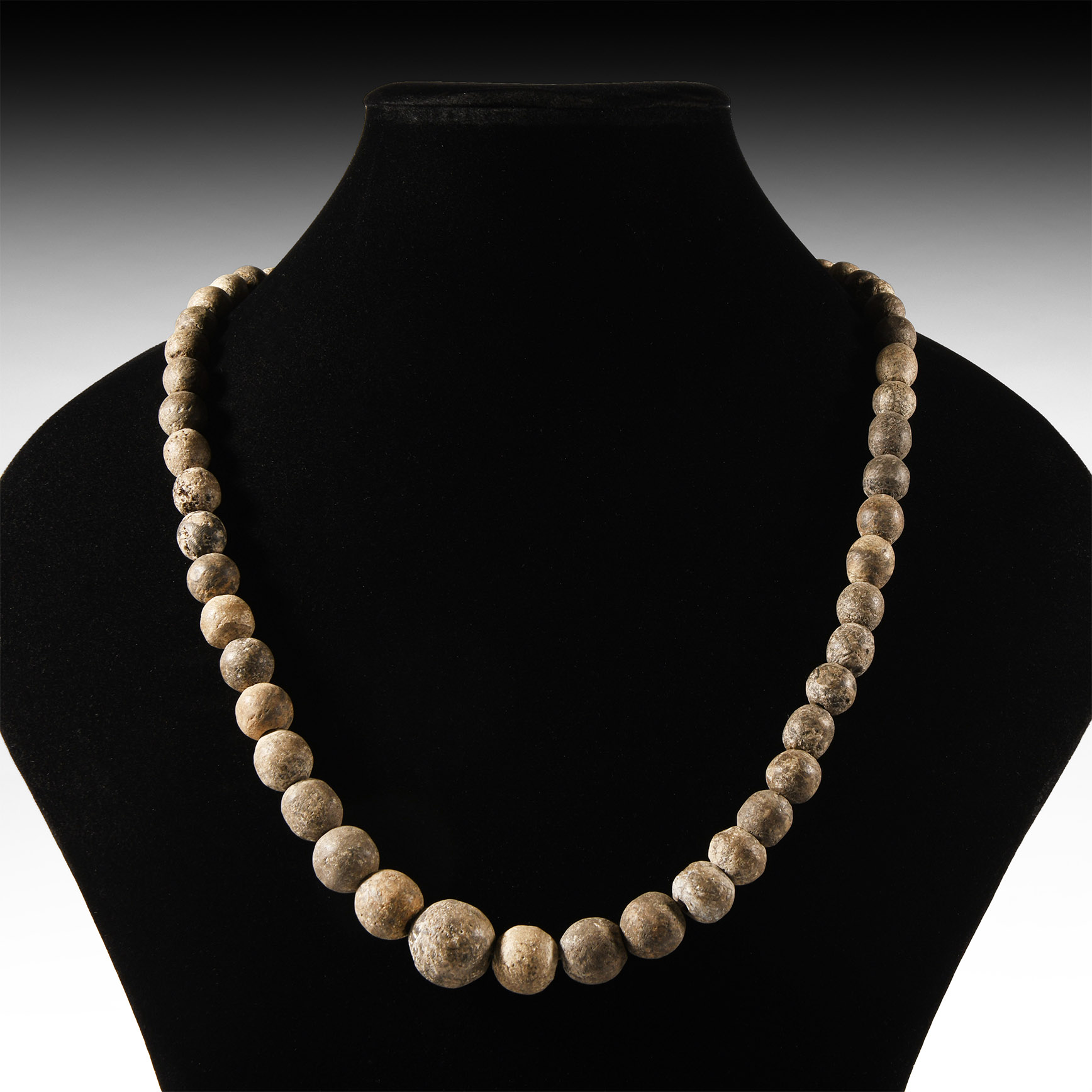 Natural History - Woolly Mammoth Bone Bead Necklace String
