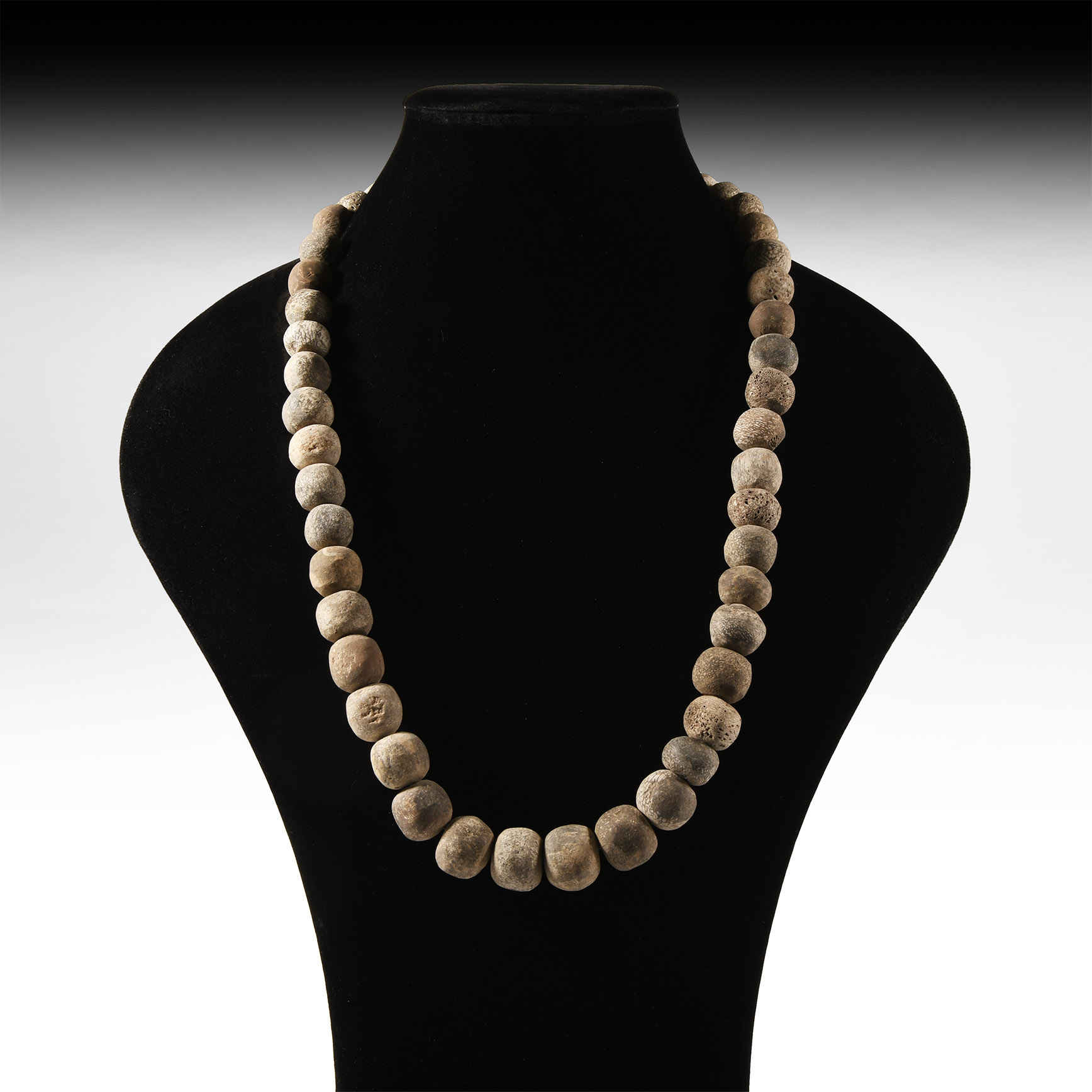 Natural History - Woolly Mammoth Bone Bead Necklace String