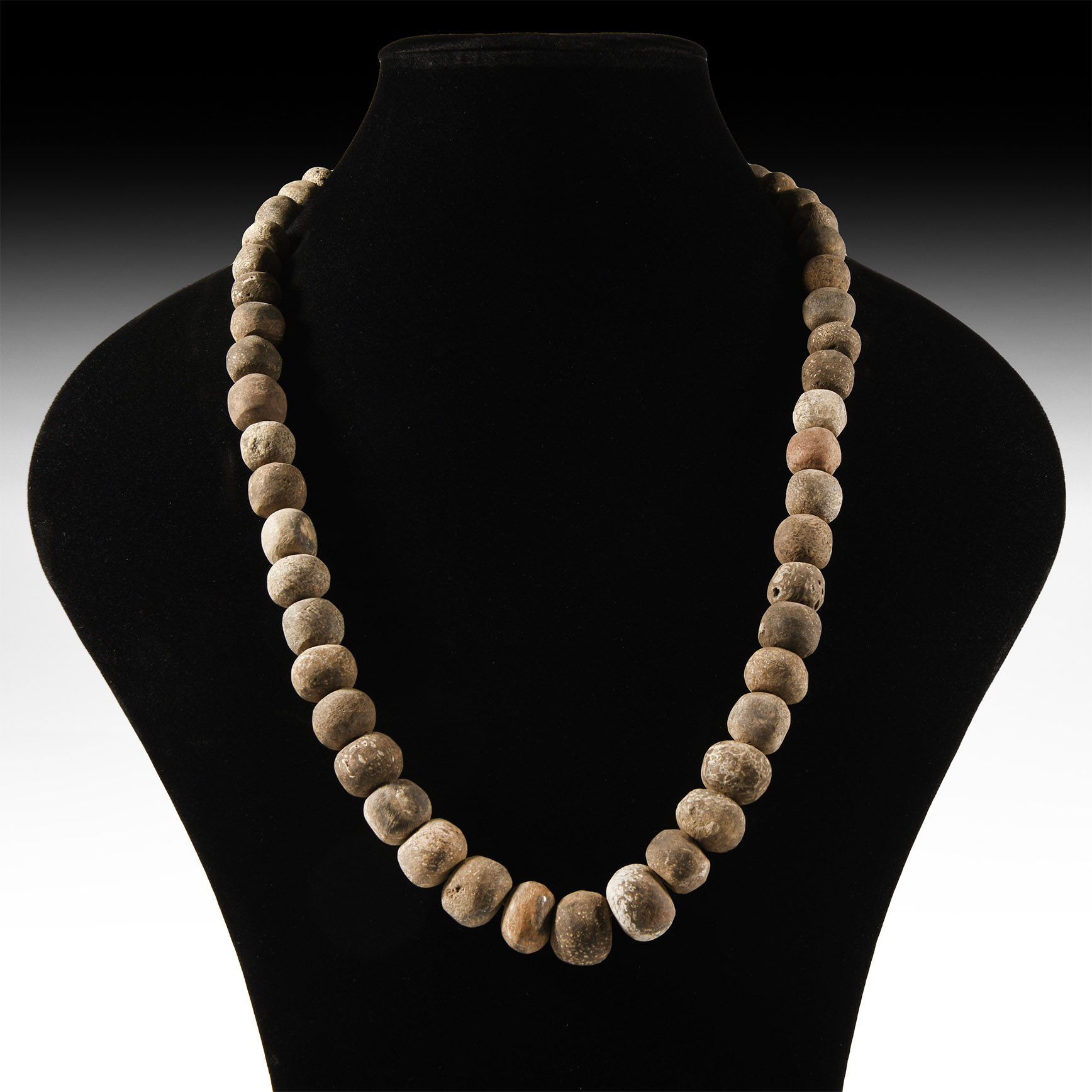 Natural History - Woolly Mammoth Bone Bead Necklace String